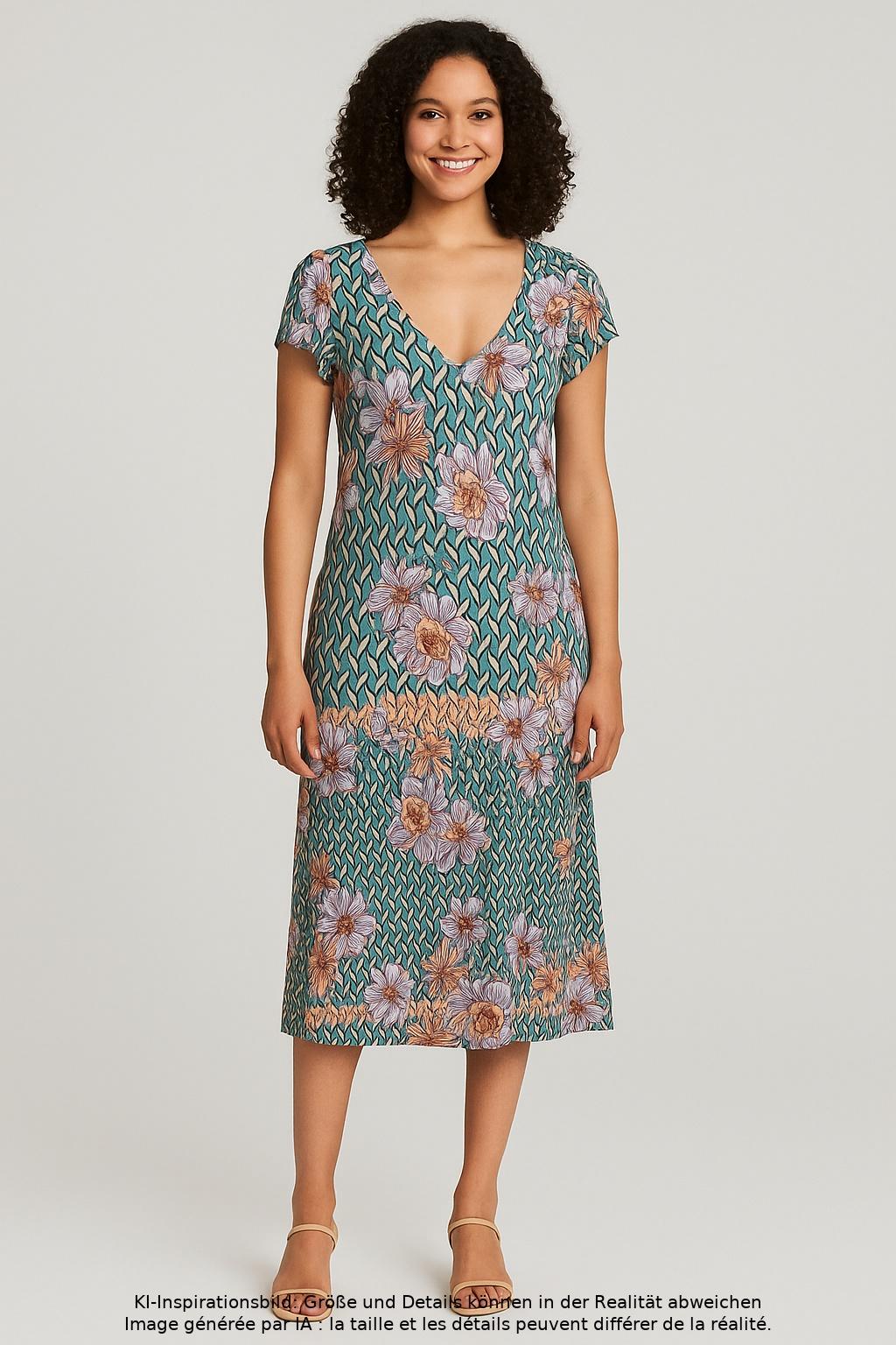 

Lascana Damen Kleid, mehrfarbig, Gr. 42