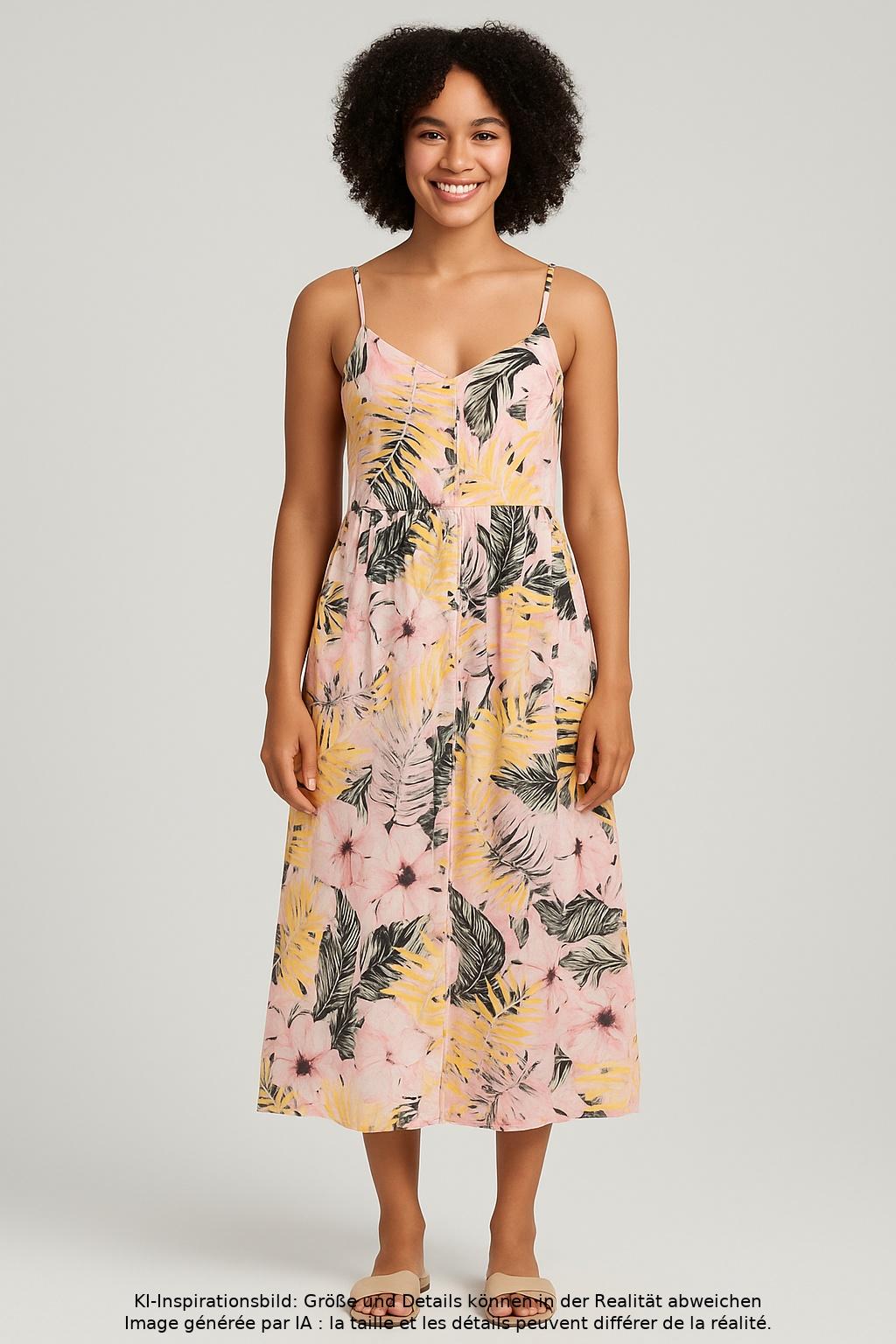 

Lascana Damen Kleid, mehrfarbig, Gr. 36