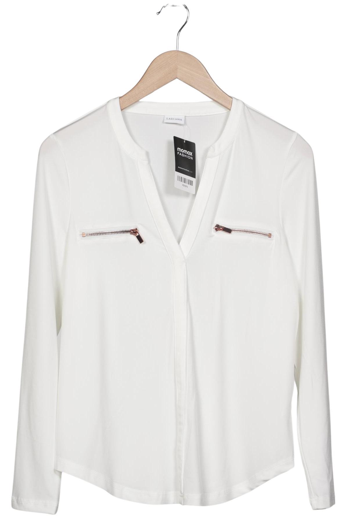 

Lascana Damen Langarmshirt, weiß, Gr. 36