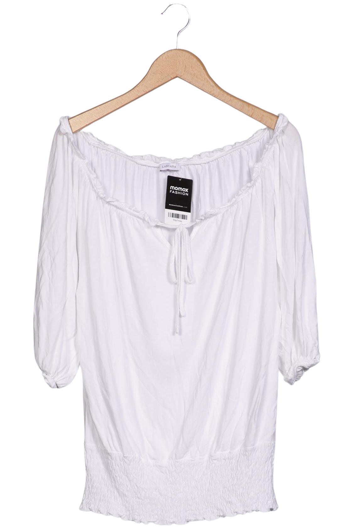 

Lascana Damen Langarmshirt, weiß, Gr. 44