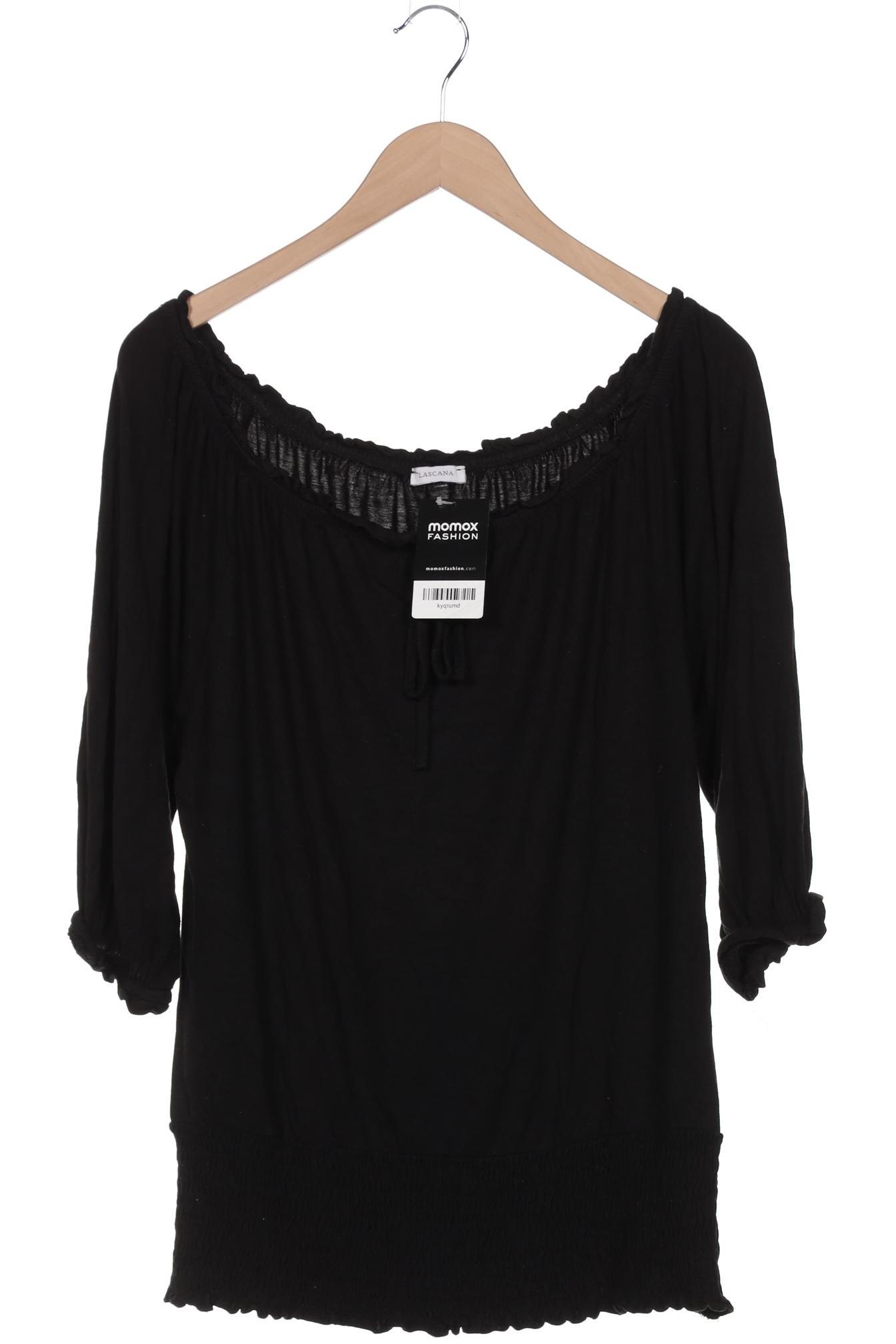 

Lascana Damen Langarmshirt, schwarz, Gr. 40