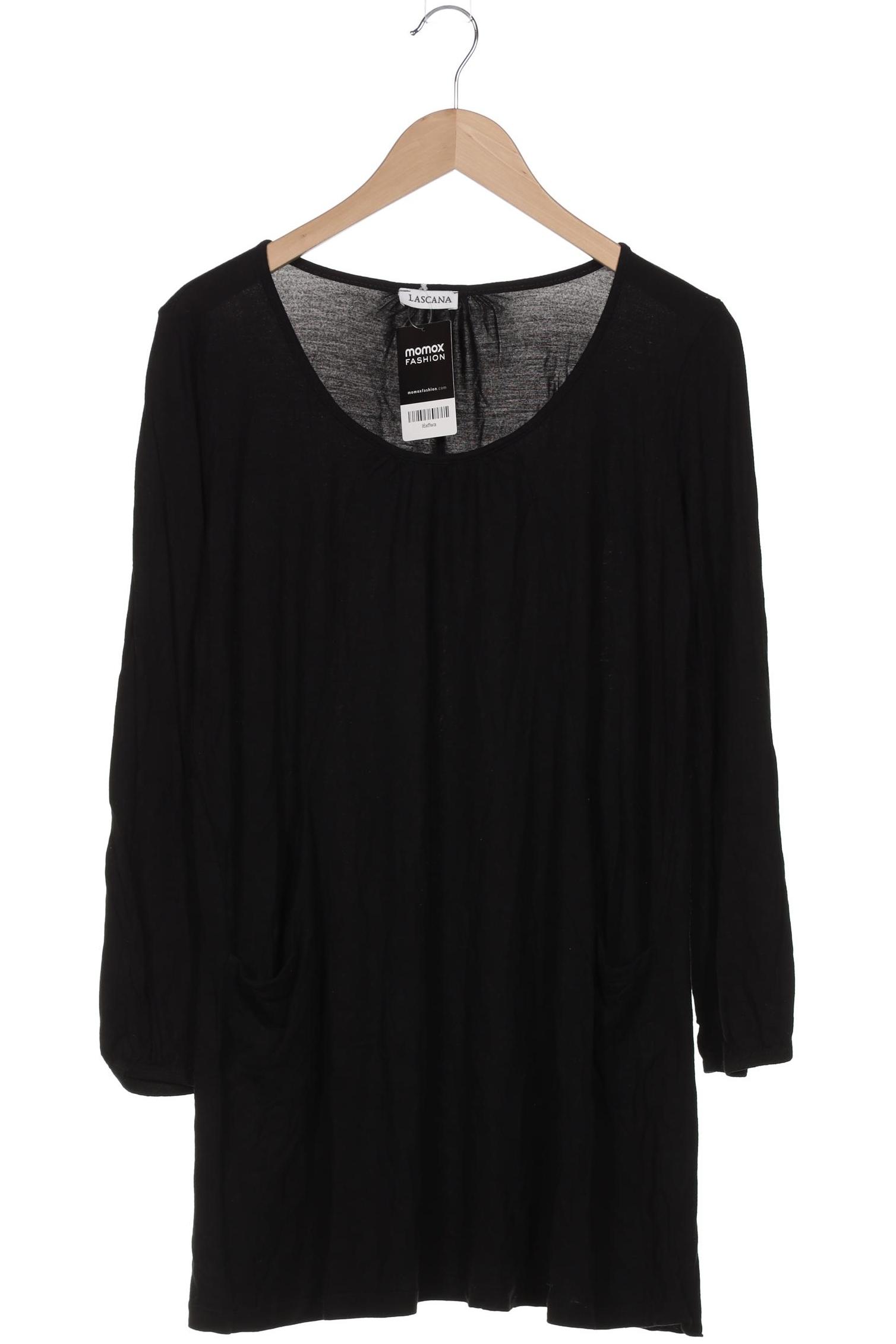 

Lascana Damen Langarmshirt, schwarz, Gr. 40