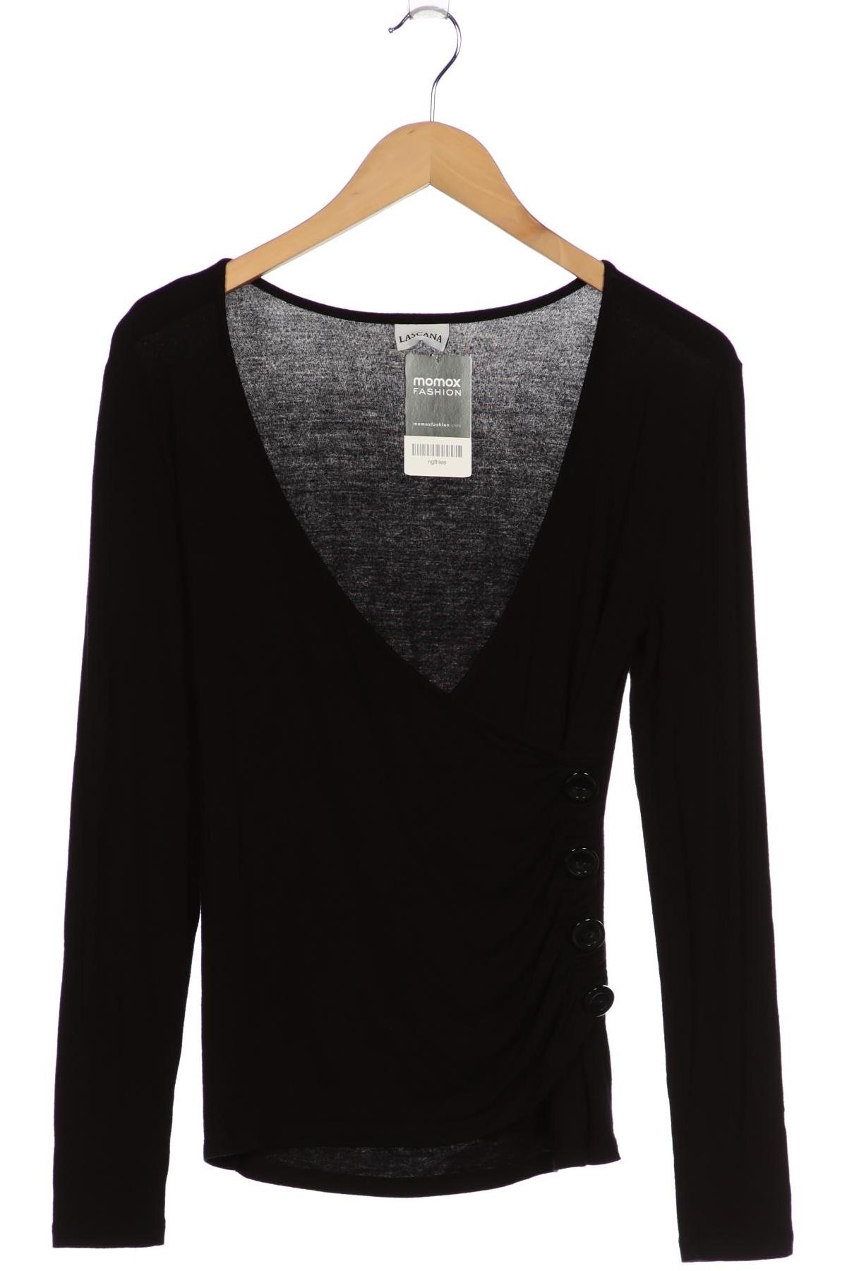 

Lascana Damen Langarmshirt, schwarz, Gr. 36