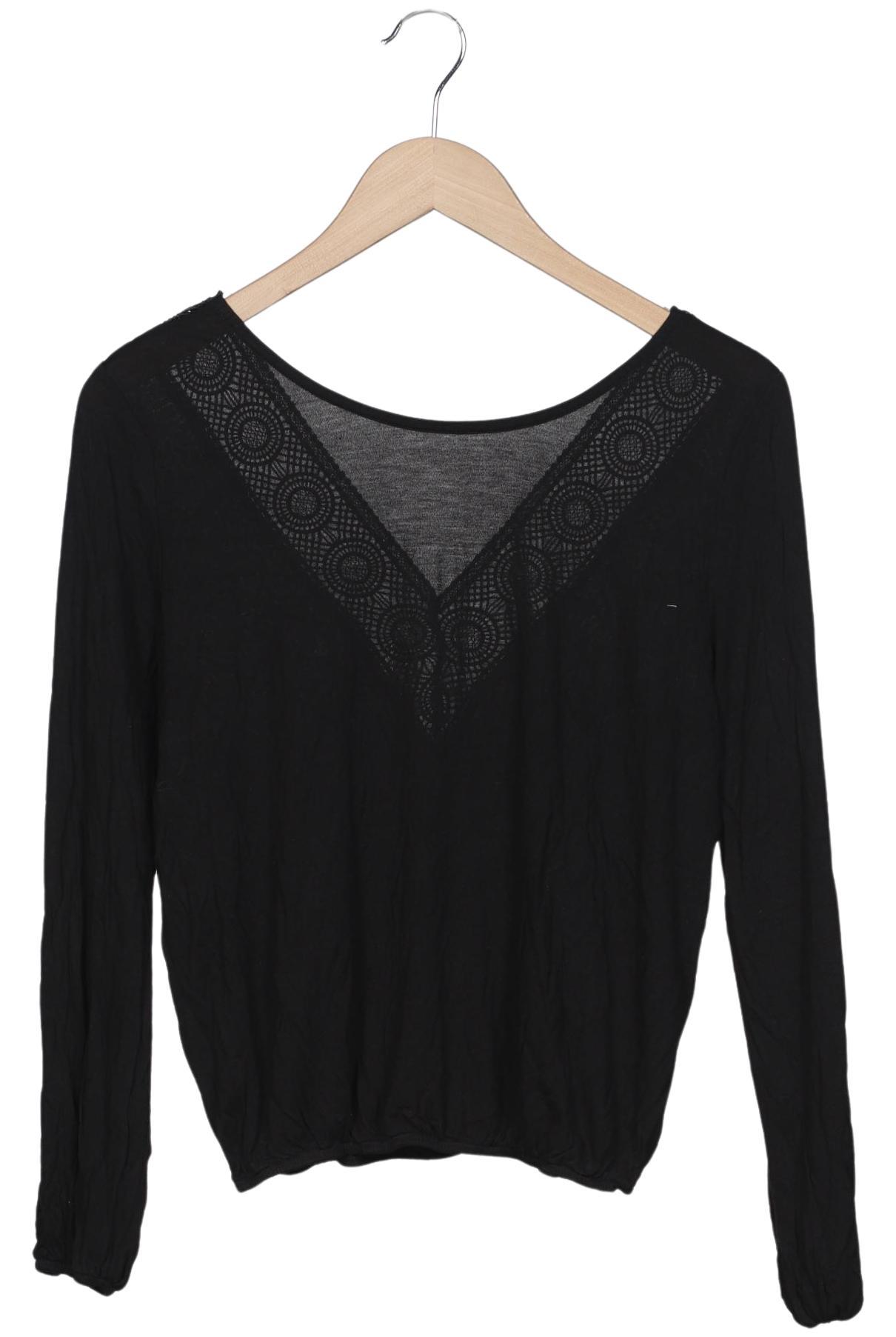 

Lascana Damen Langarmshirt, schwarz, Gr. 32