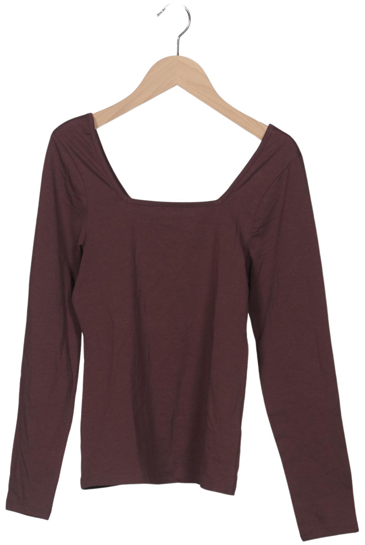 

Lascana Damen Langarmshirt, bordeaux, Gr. 32