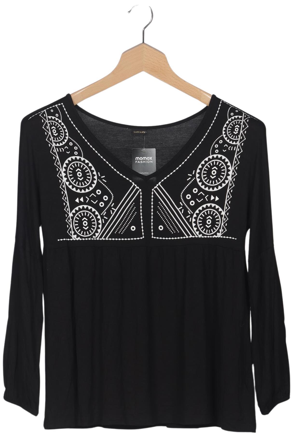 

Lascana Damen Langarmshirt, schwarz, Gr. 40