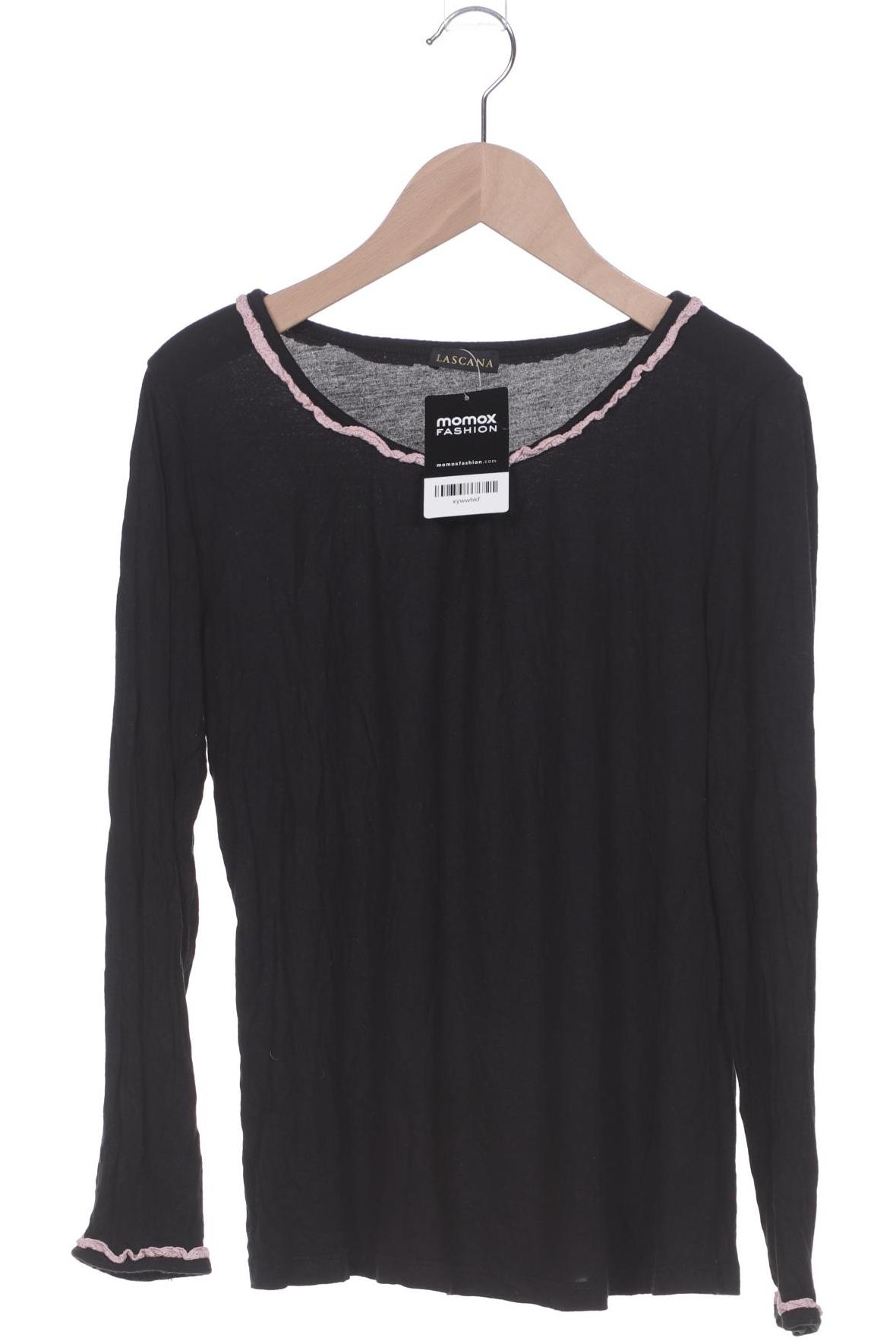 

Lascana Damen Langarmshirt, schwarz, Gr. 36