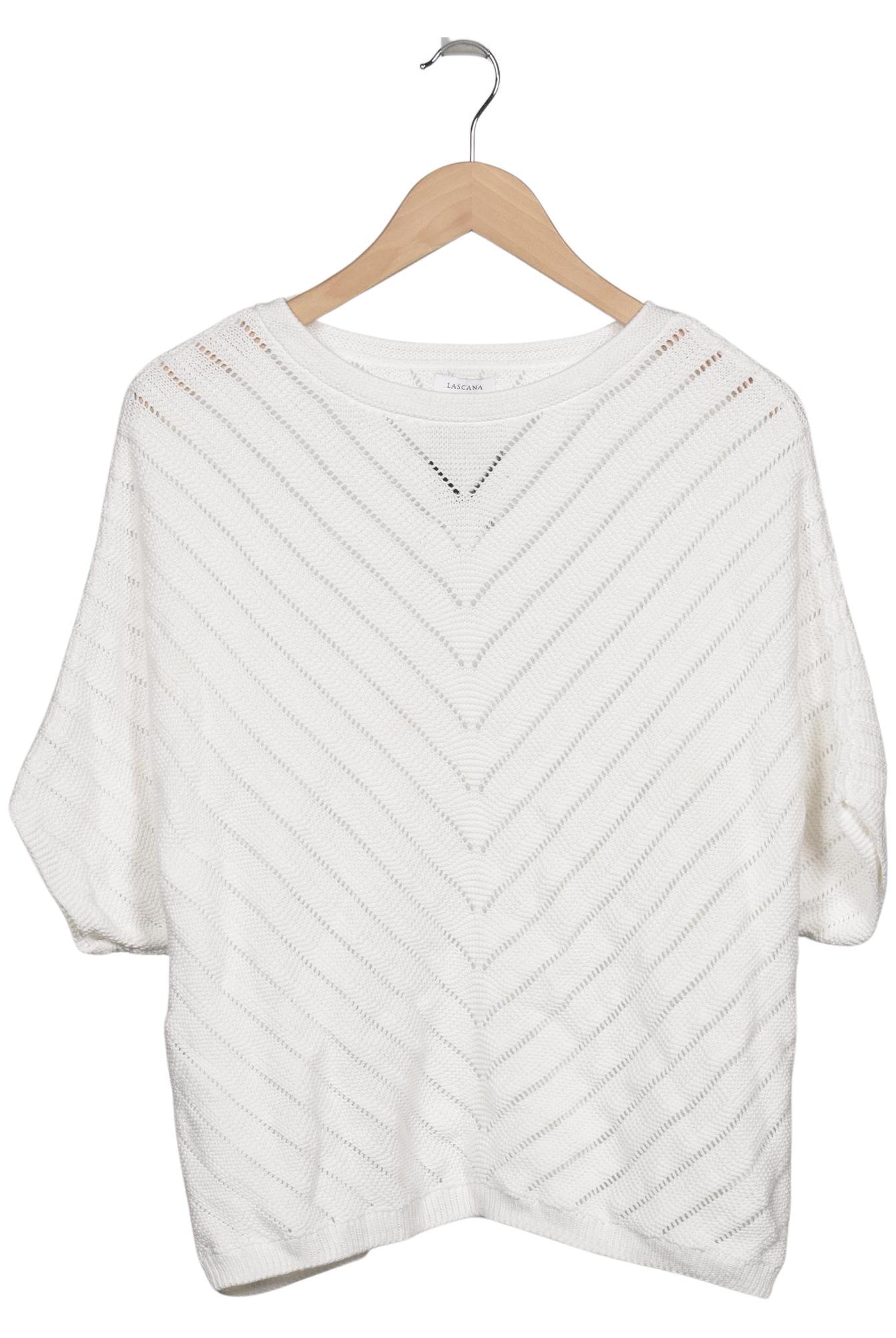 

Lascana Damen Pullover, weiß, Gr. 36