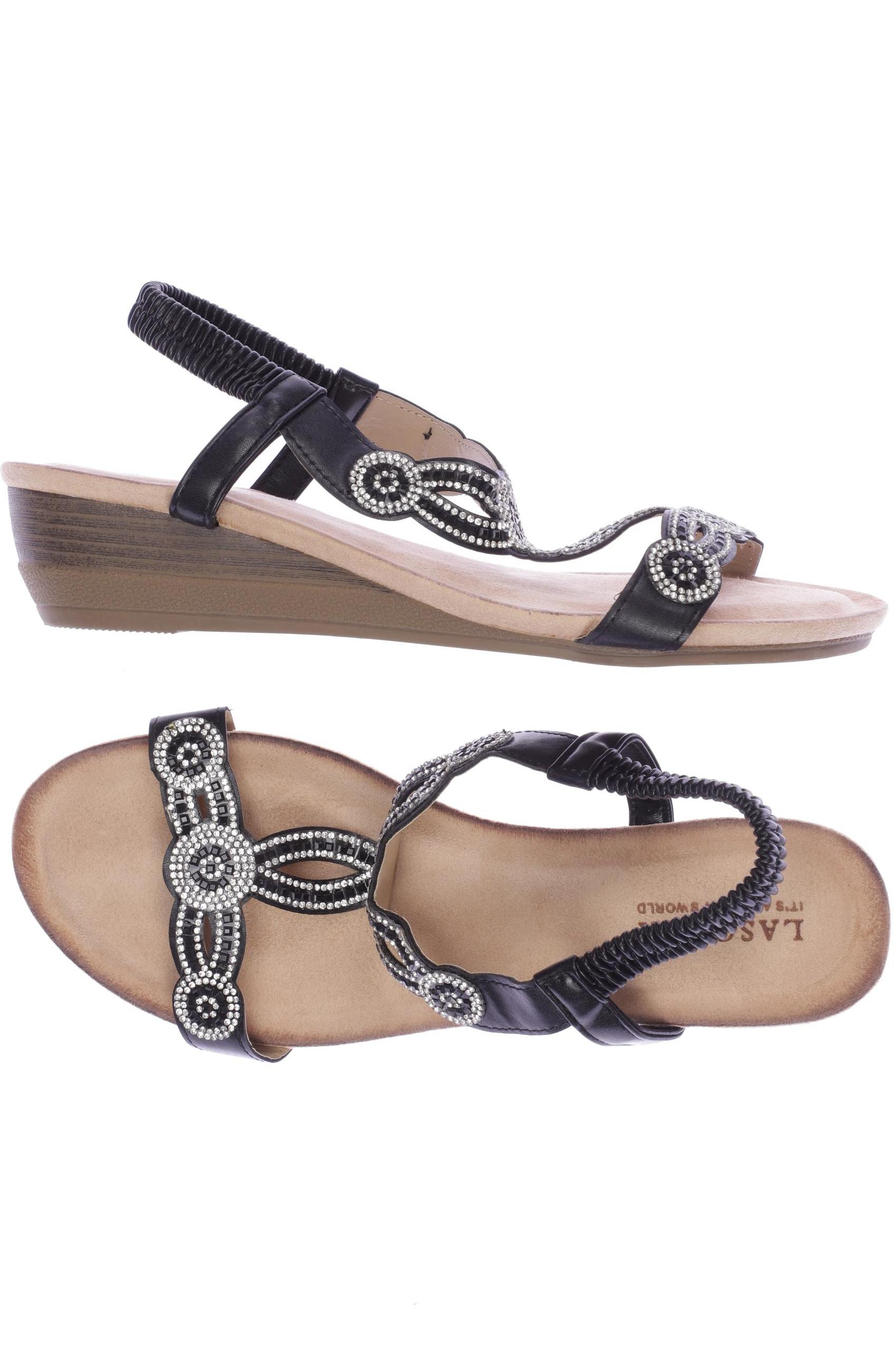 

Lascana Damen Sandale, schwarz, Gr. 42