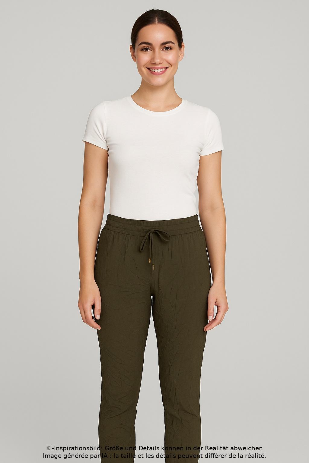 

Lascana Damen Stoffhose, grün, Gr. 34