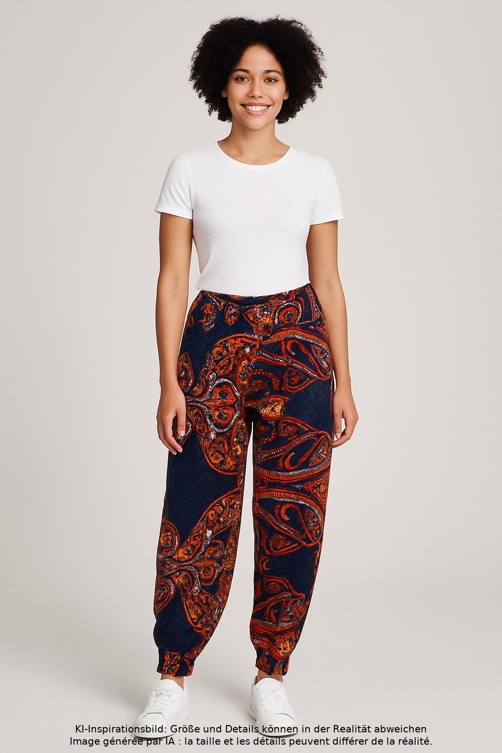 

Lascana Damen Stoffhose, mehrfarbig, Gr. 38