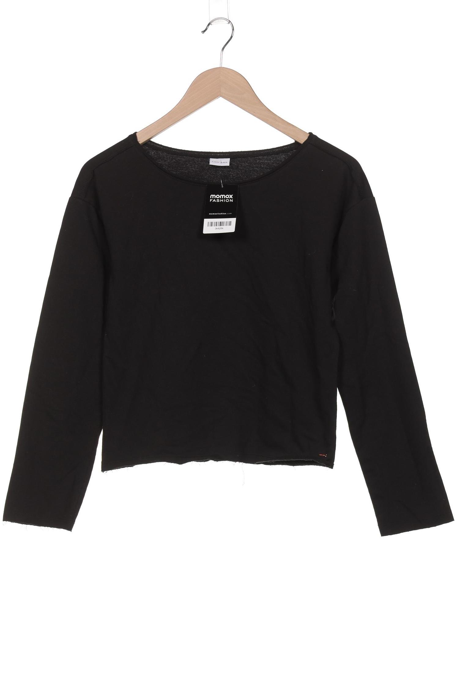 

Lascana Damen Sweatshirt, schwarz, Gr. 32