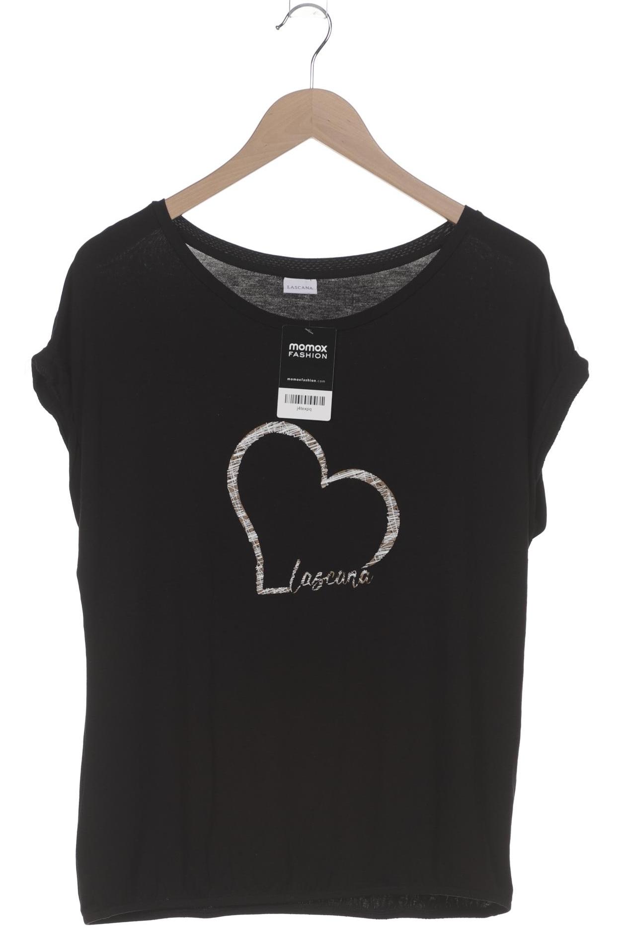 

Lascana Damen T-Shirt, schwarz, Gr. 40