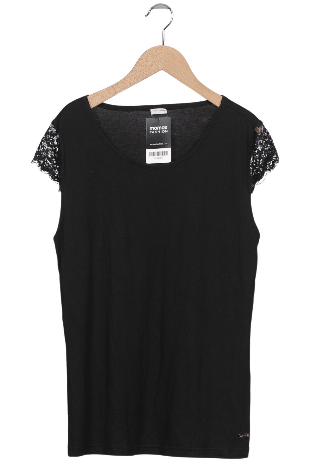 

Lascana Damen T-Shirt, schwarz, Gr. 38