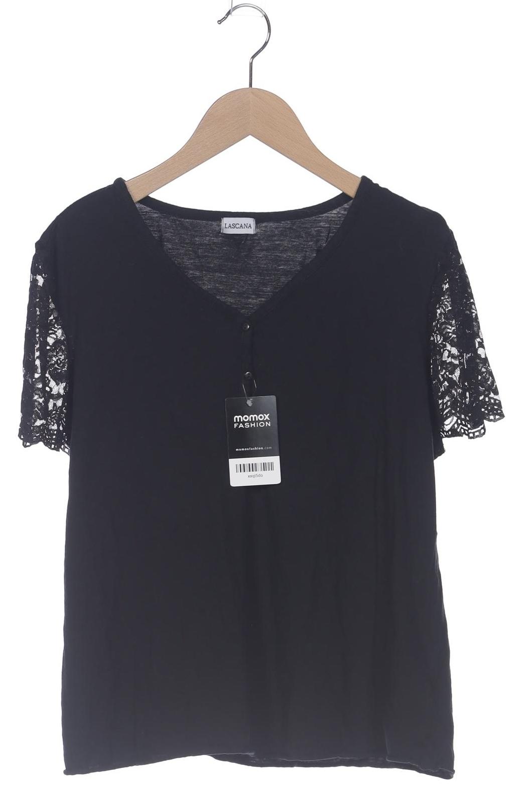 

Lascana Damen T-Shirt, schwarz, Gr. 44
