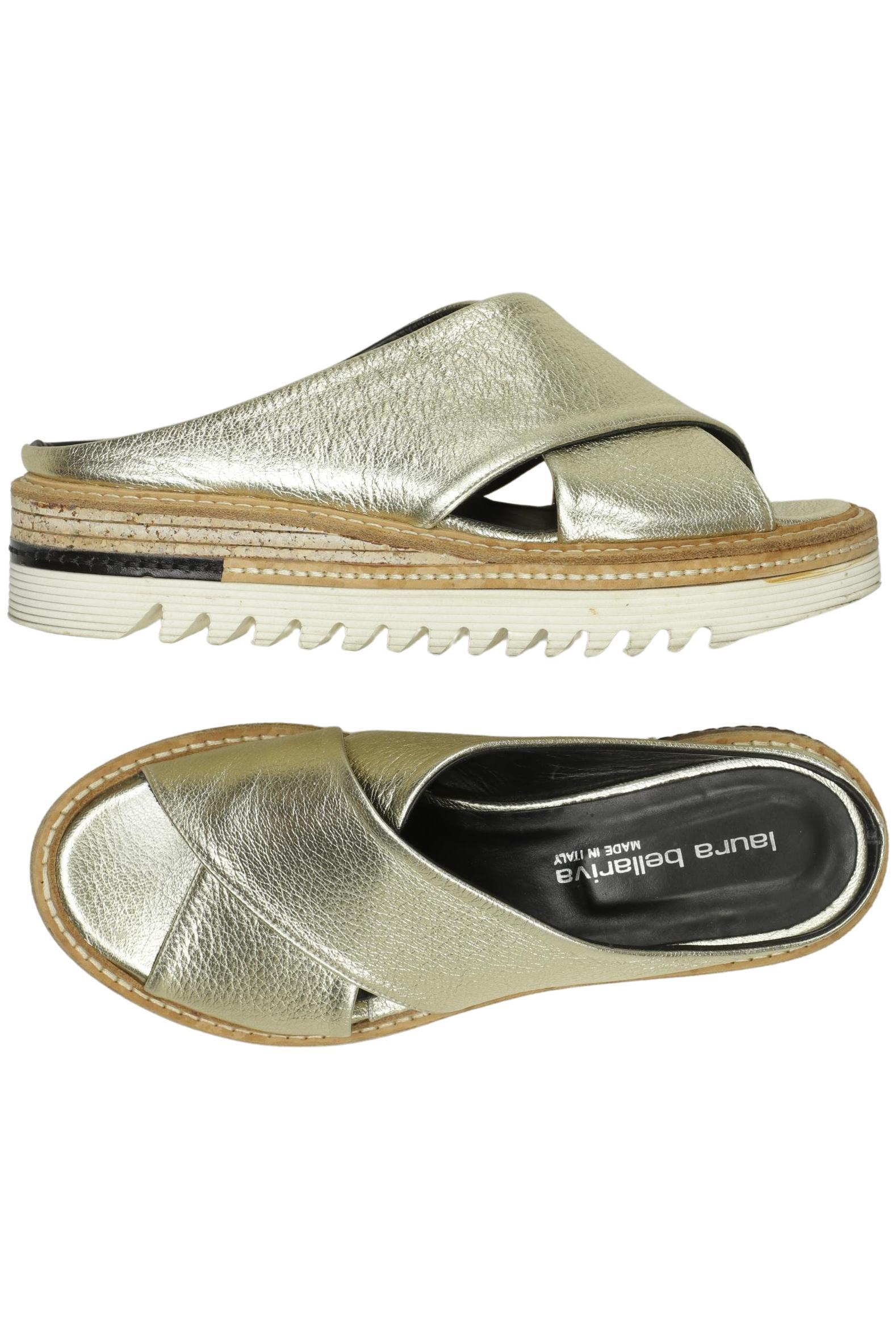 

Laura Bellariva Damen Sandale, gold, Gr. 38