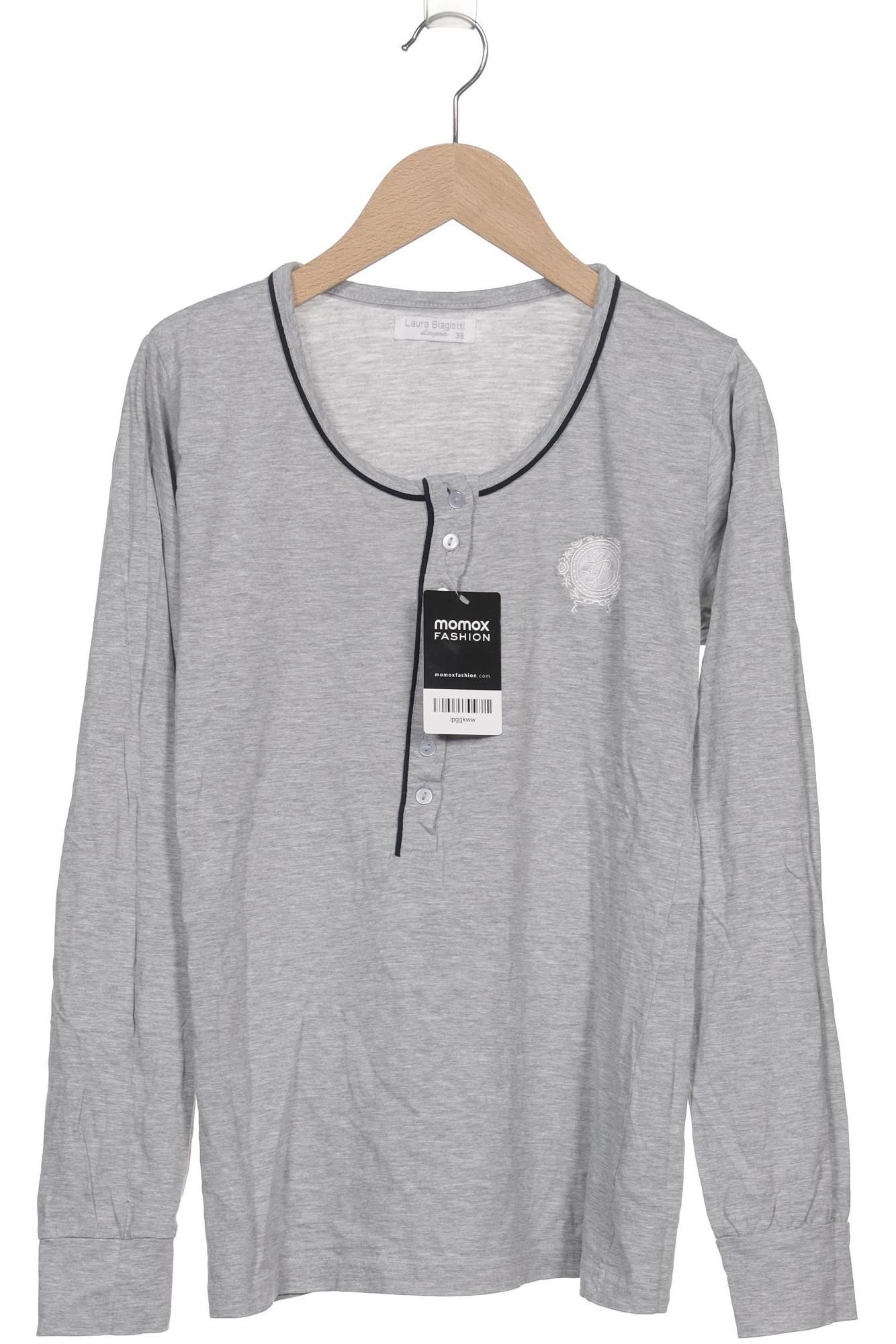 

Laura Biagiotti Damen Langarmshirt, grau, Gr. 38