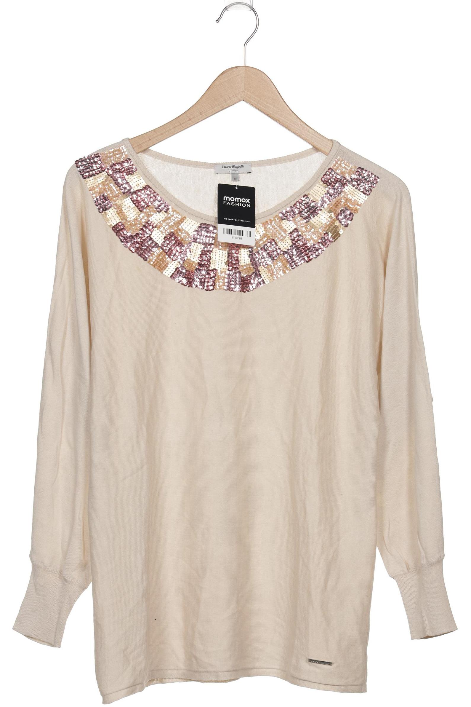 

Laura Biagiotti Damen Pullover, cremeweiß, Gr. 40