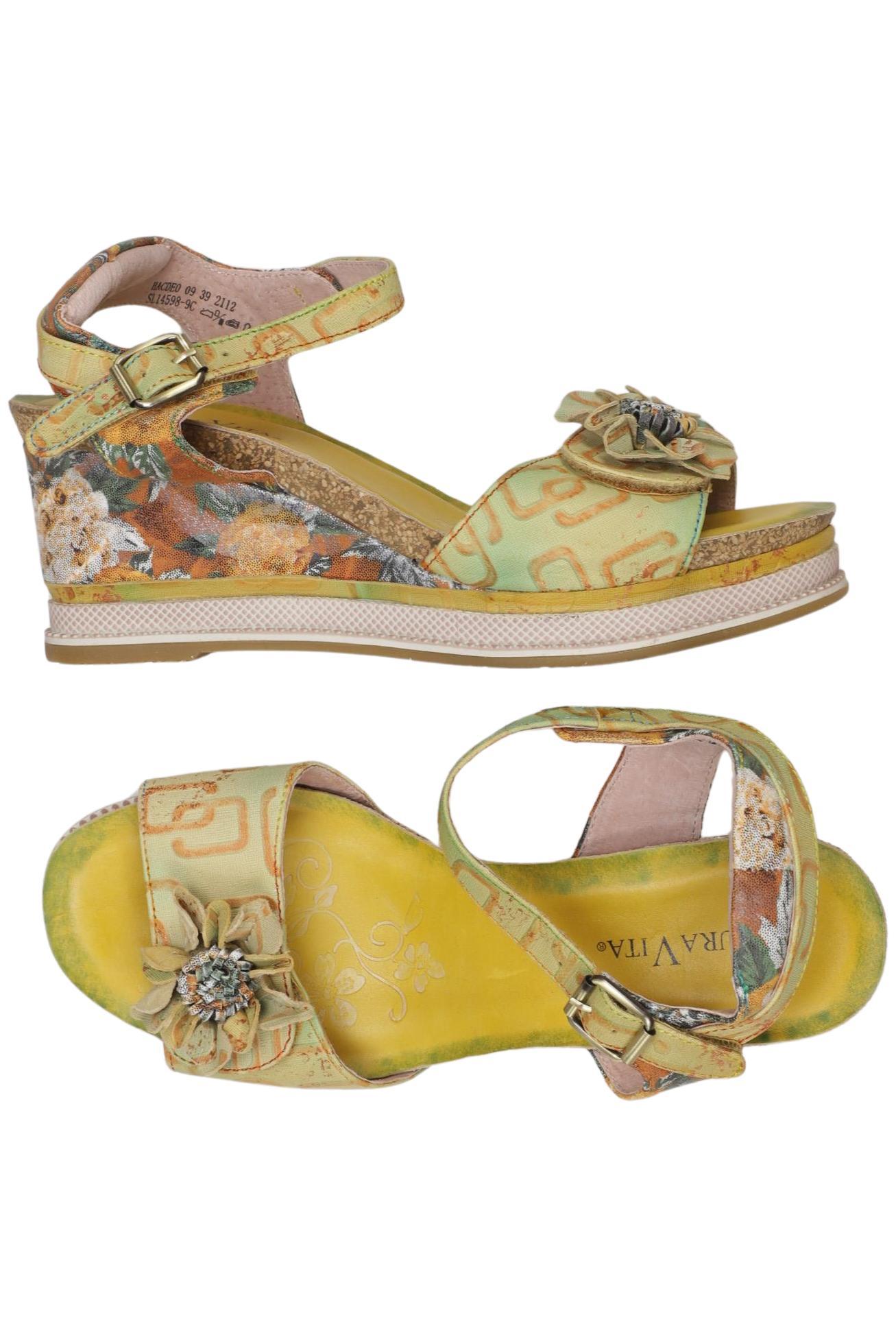 

Laura Vita Damen Sandale, gelb, Gr. 39