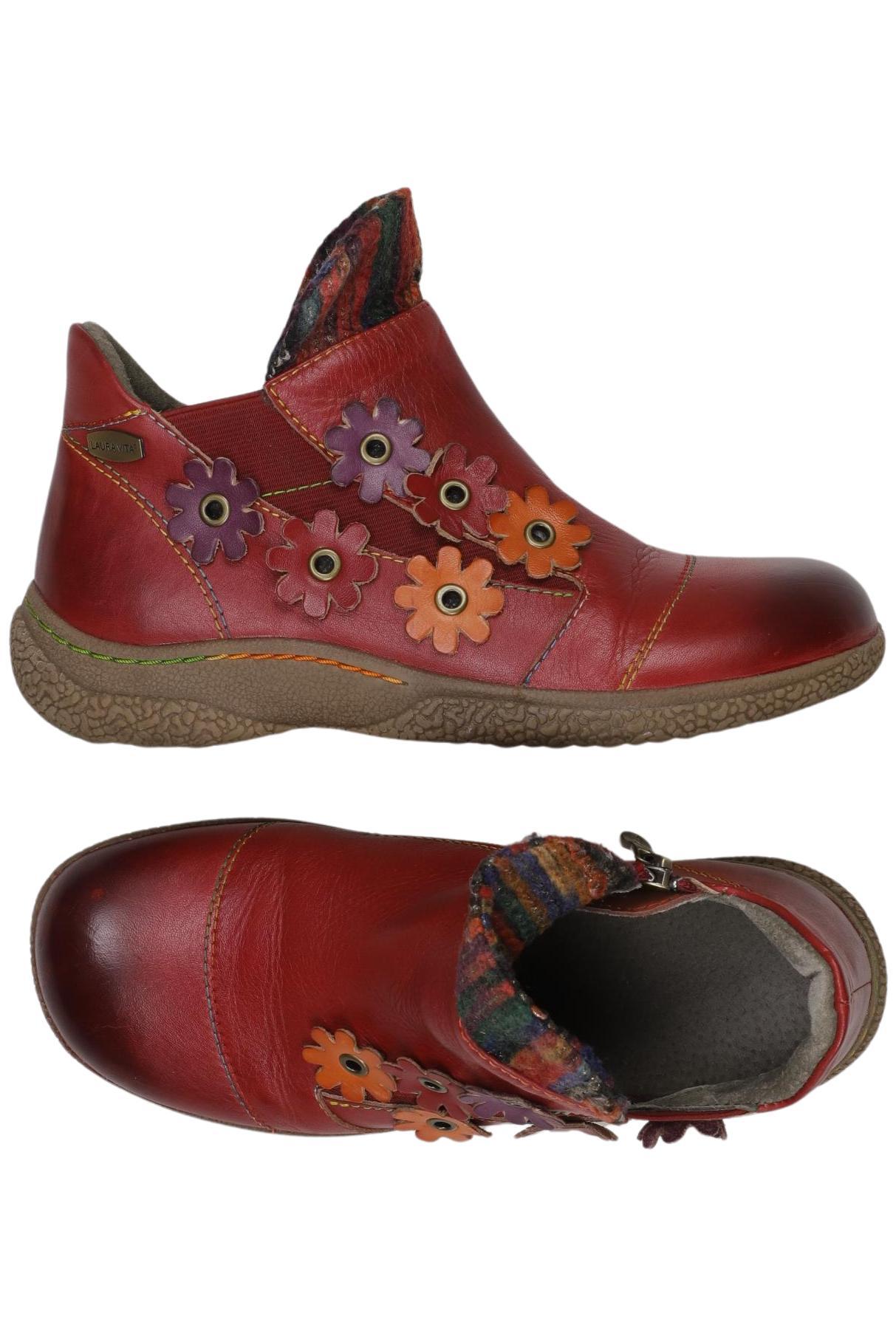 

Laura Vita Damen Stiefelette, rot, Gr. 35