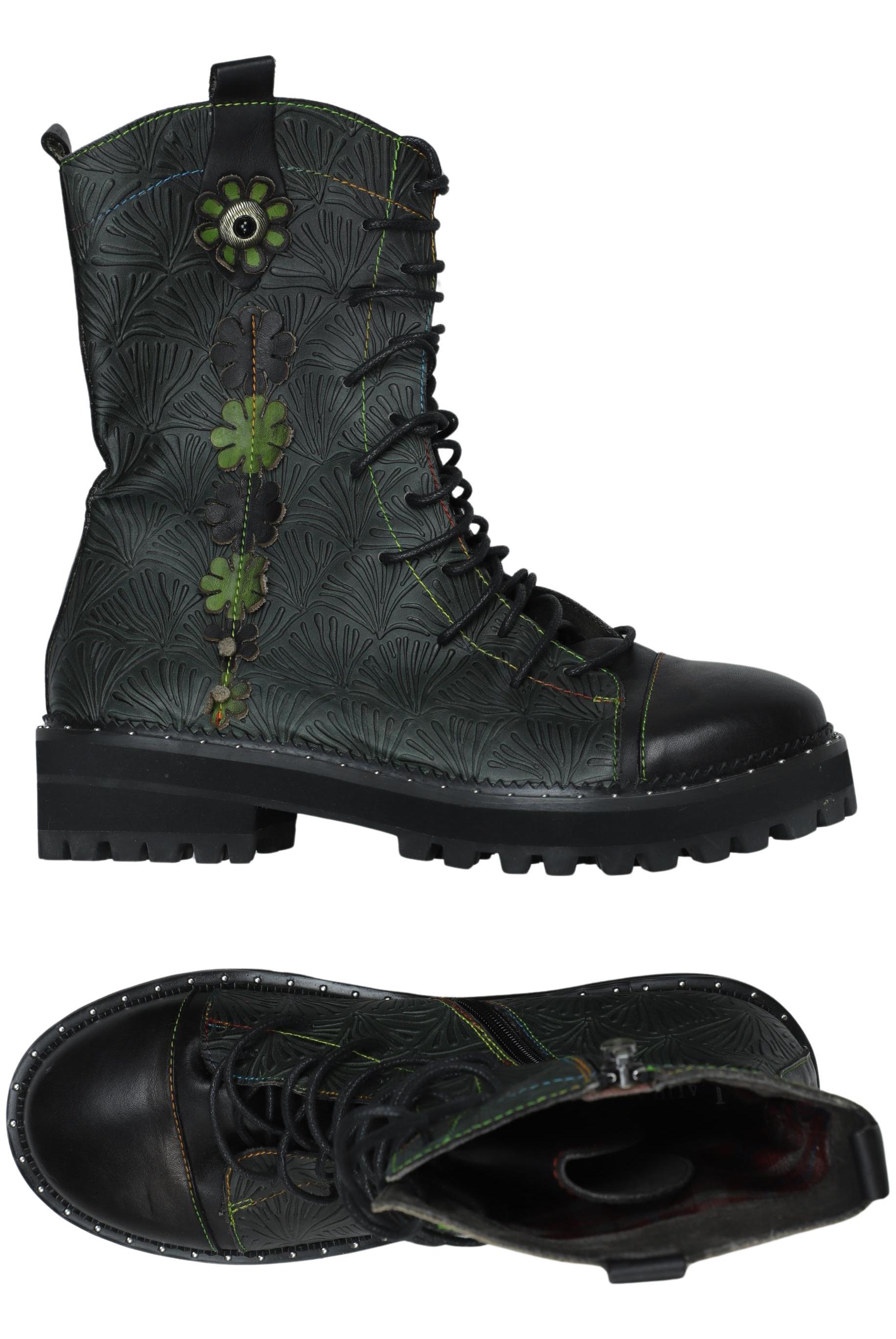 

Laura Vita Damen Stiefelette, grün, Gr. 39