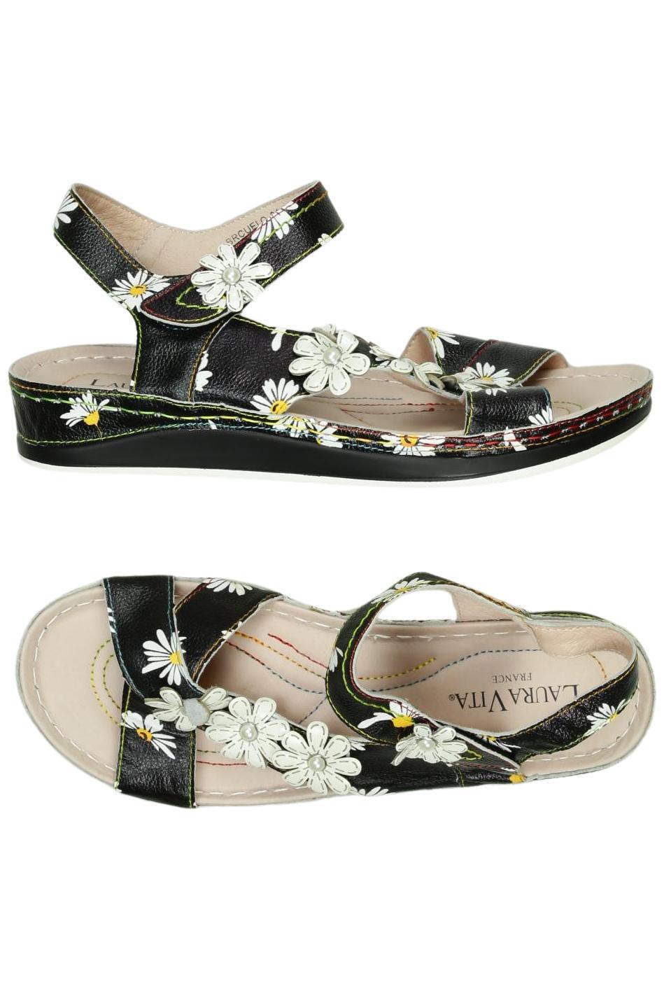 

Laura Vita Damen Sandale, schwarz, Gr. 39