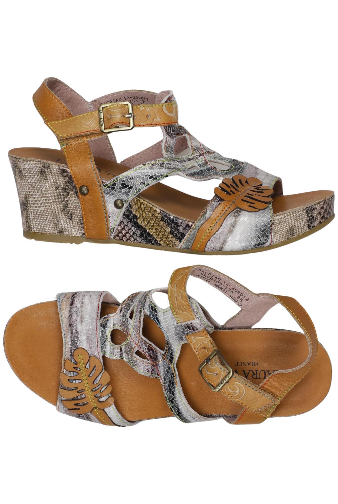 

Laura Vita Damen Sandale, braun, Gr. 38