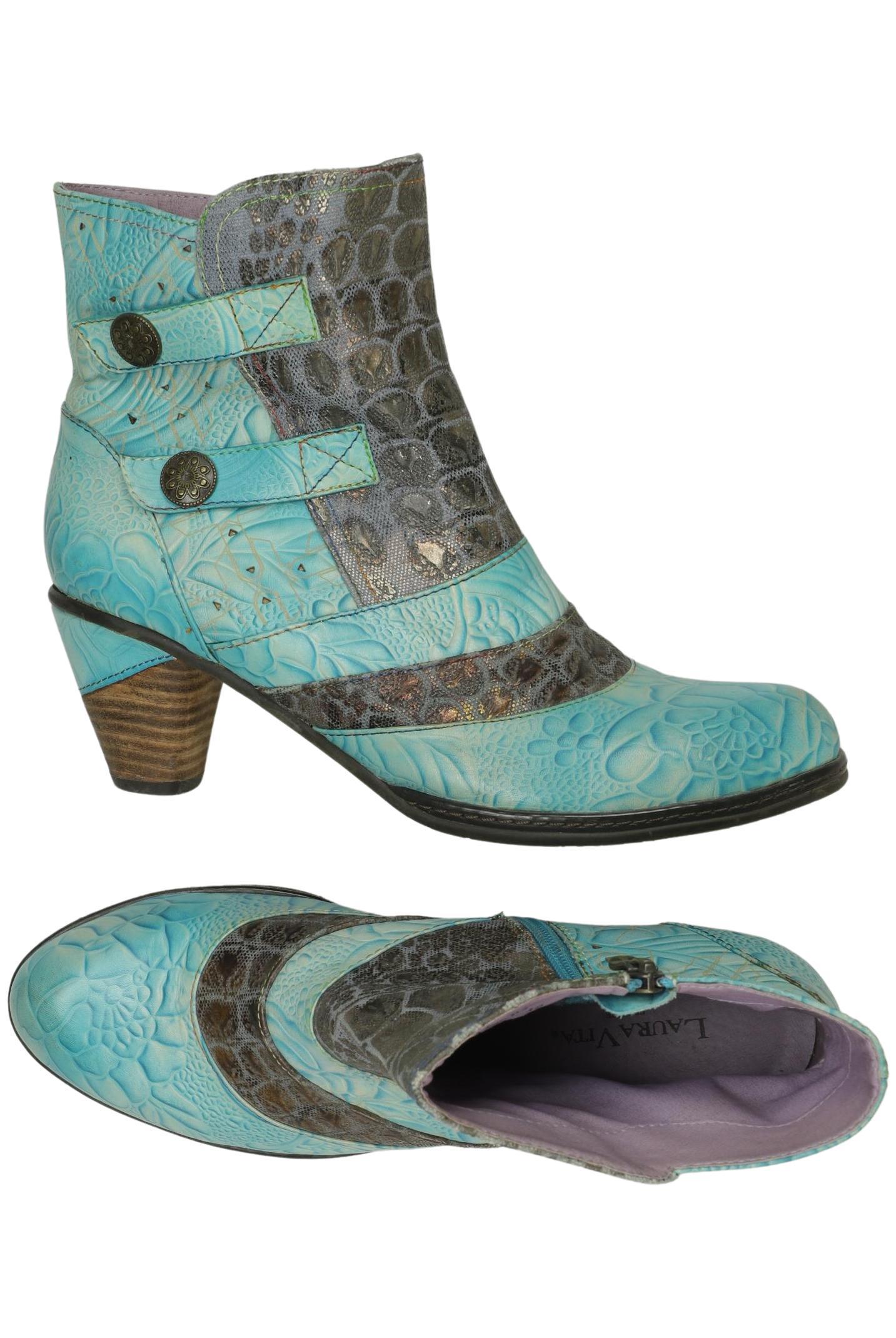 

Laura Vita Damen Stiefelette, türkis, Gr. 42