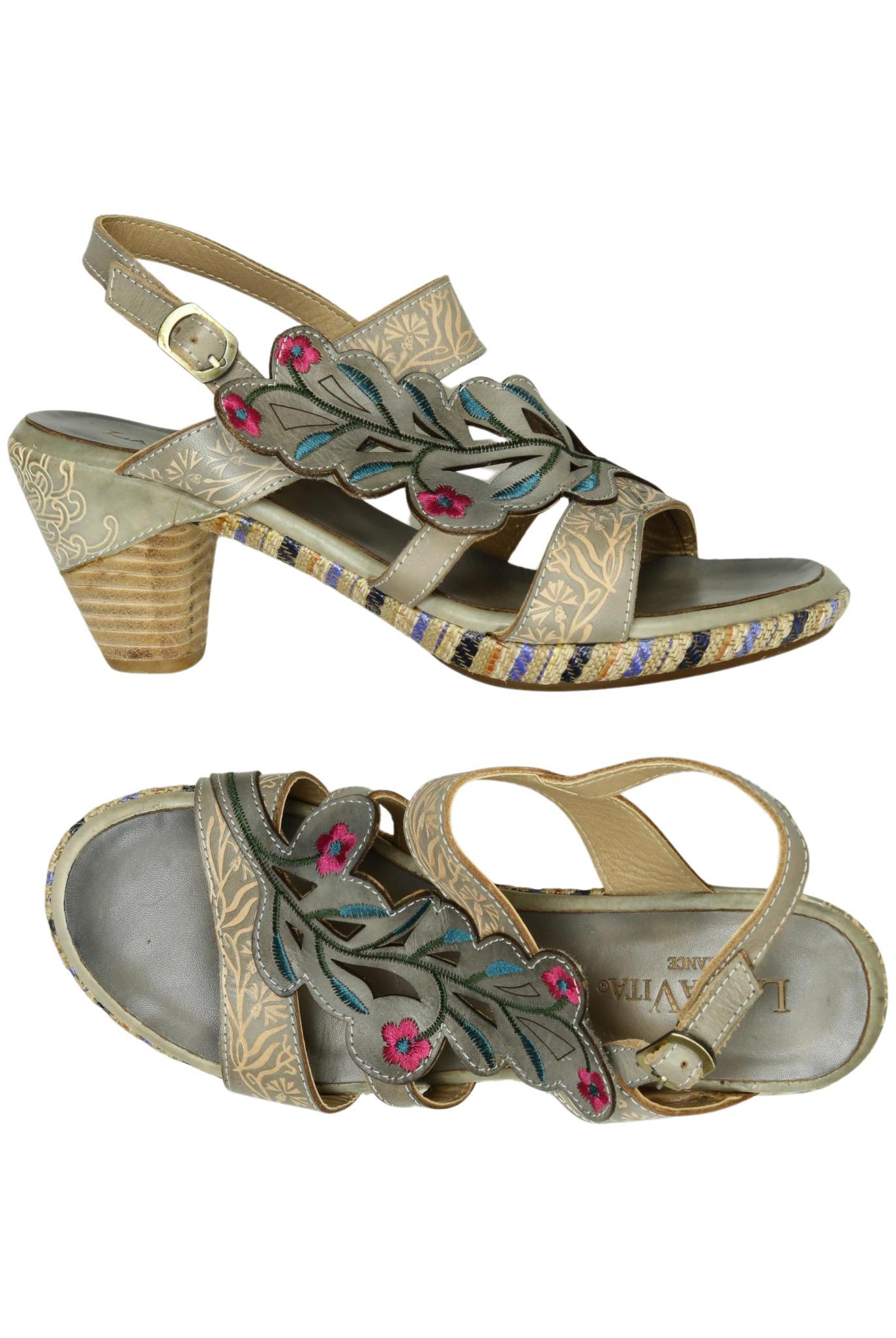 

Laura Vita Damen Sandale, beige, Gr. 40