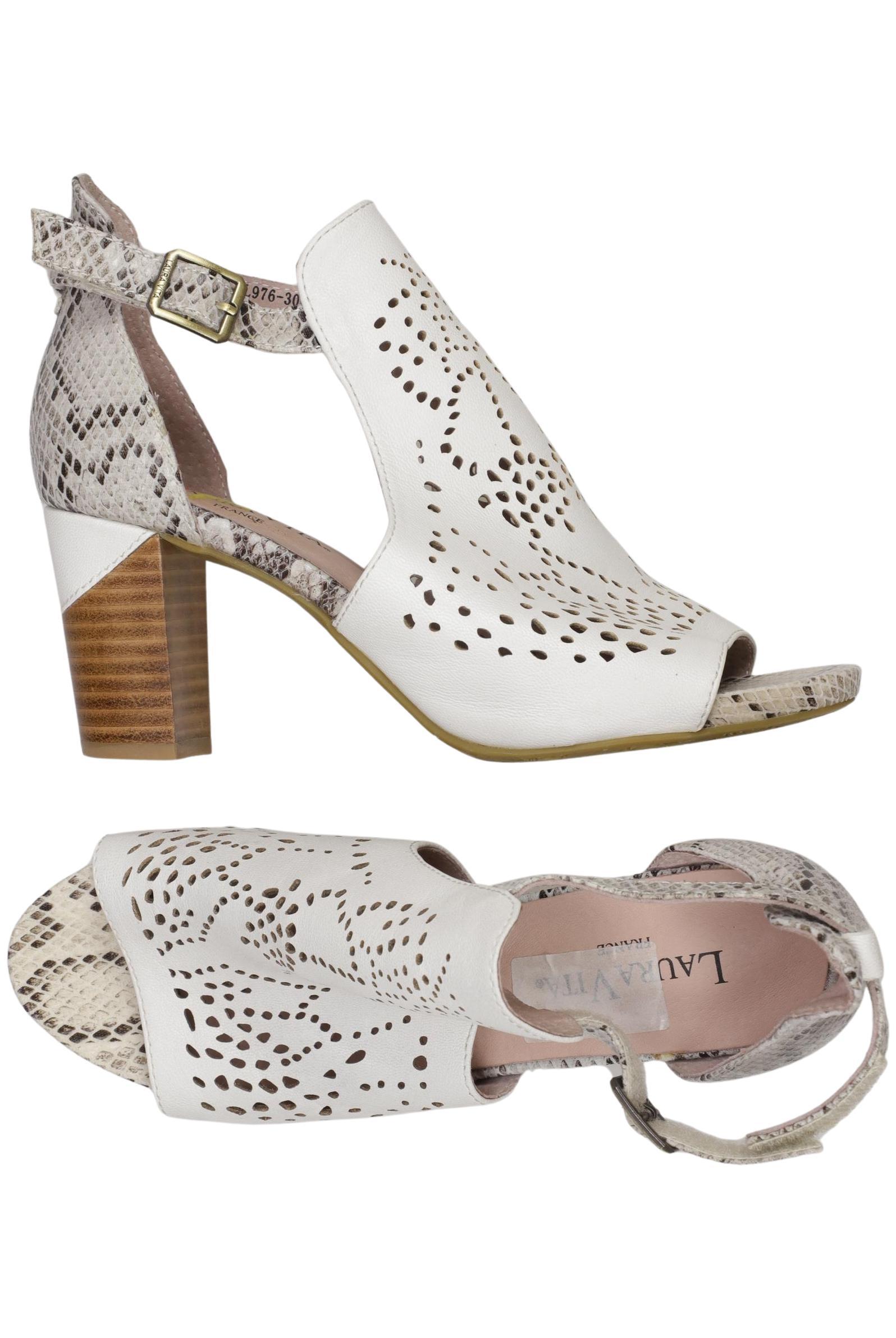 

Laura Vita Damen Sandale, weiß, Gr. 40