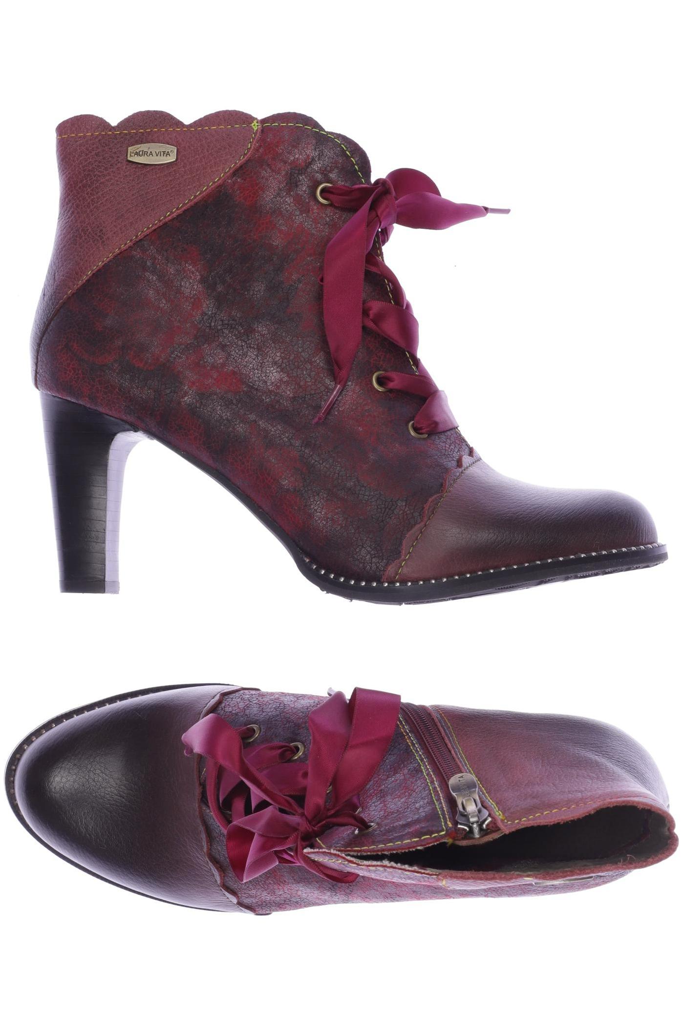 

Laura Vita Damen Stiefelette, bordeaux, Gr. 40