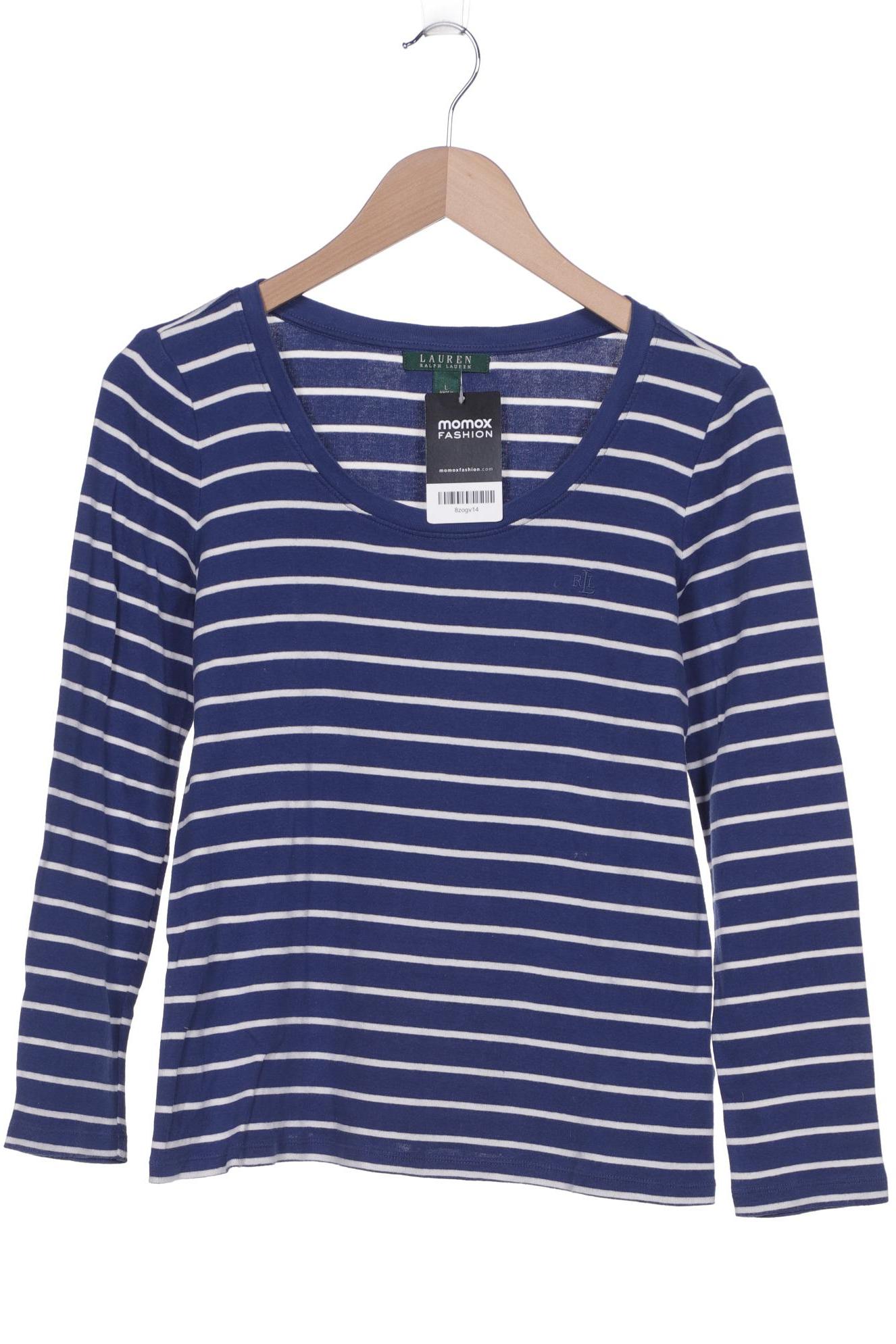 

LAUREN by Ralph Lauren Damen Langarmshirt, marineblau