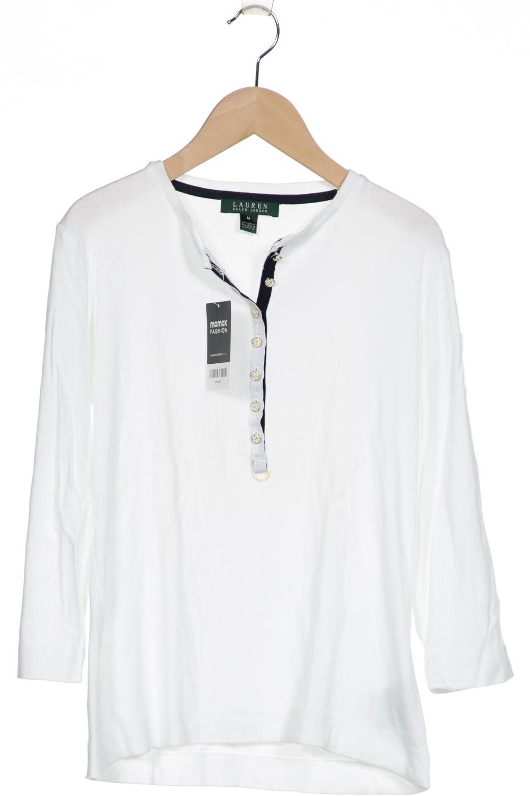 

LAUREN by Ralph Lauren Damen Langarmshirt, weiß