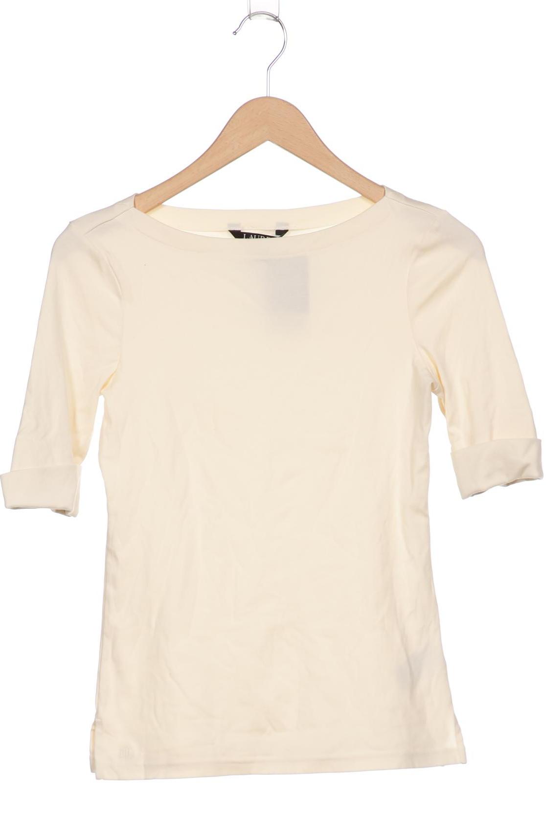 

LAUREN by Ralph Lauren Damen Langarmshirt, cremeweiß
