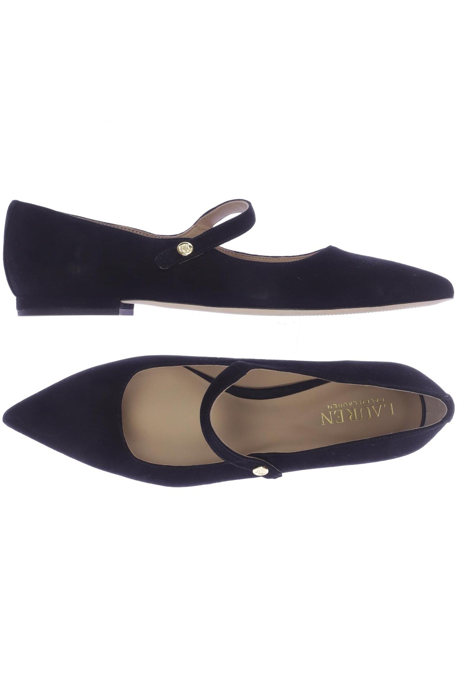 

LAUREN by Ralph Lauren Damen Ballerinas, schwarz