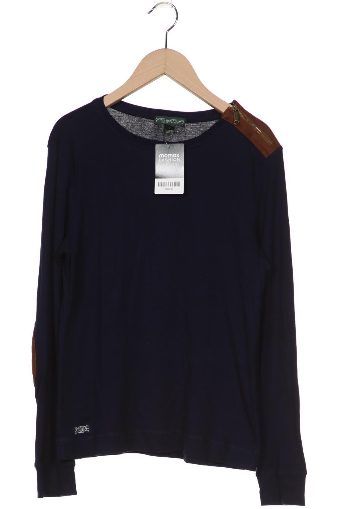 

LAUREN by Ralph Lauren Damen Langarmshirt, marineblau