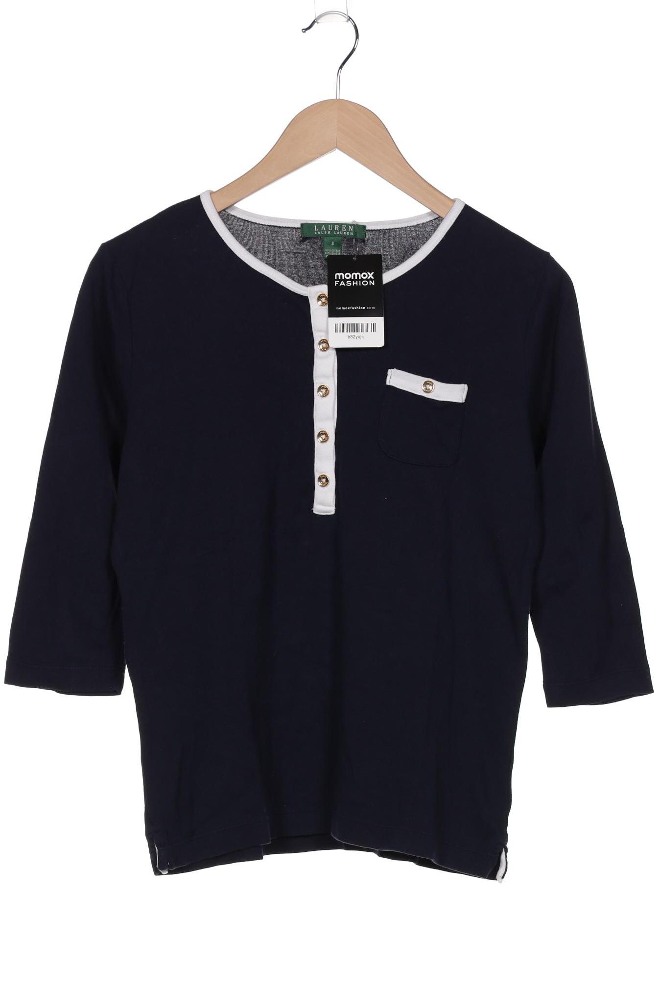 

LAUREN by Ralph Lauren Damen Langarmshirt, marineblau