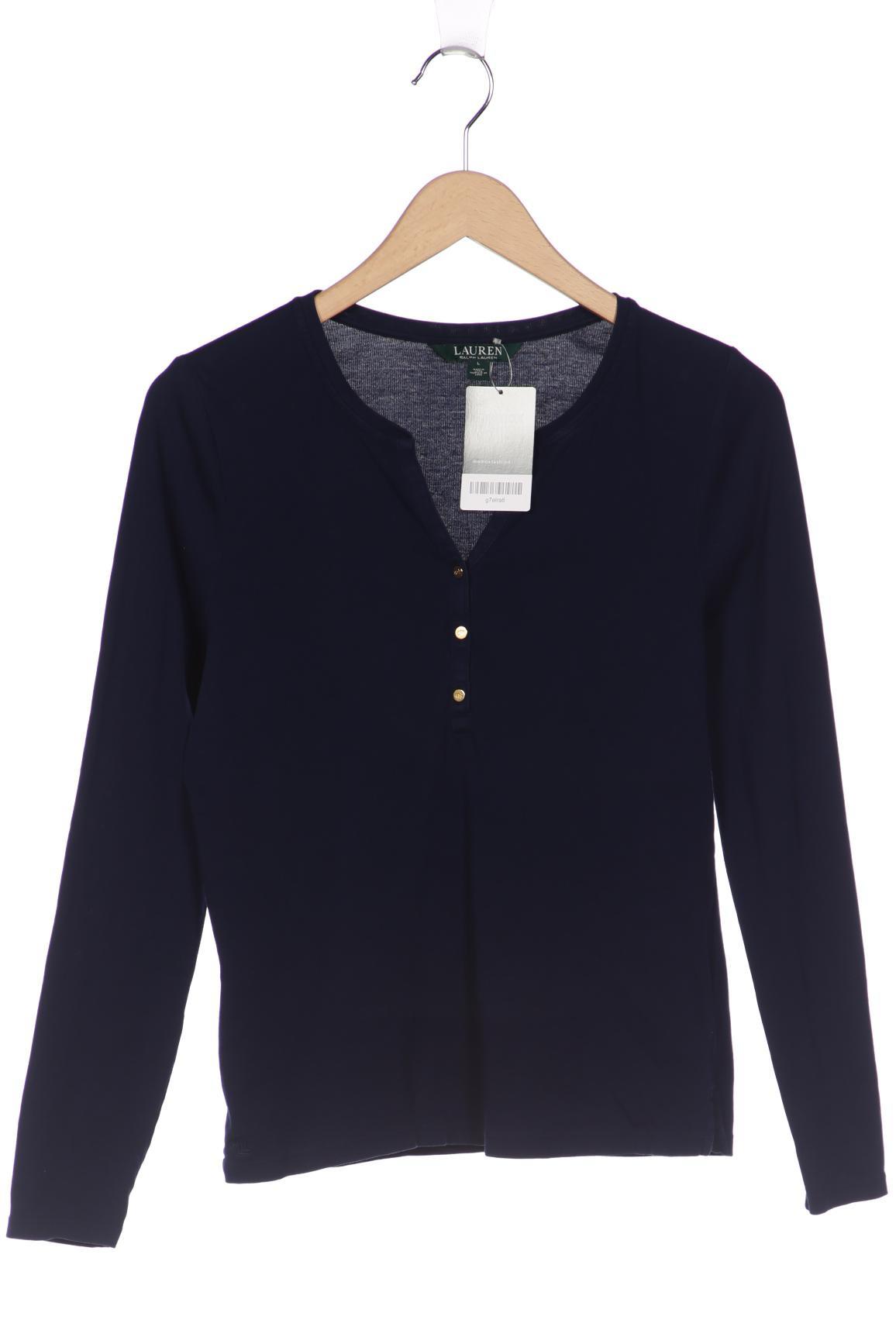 

LAUREN by Ralph Lauren Damen Langarmshirt, marineblau