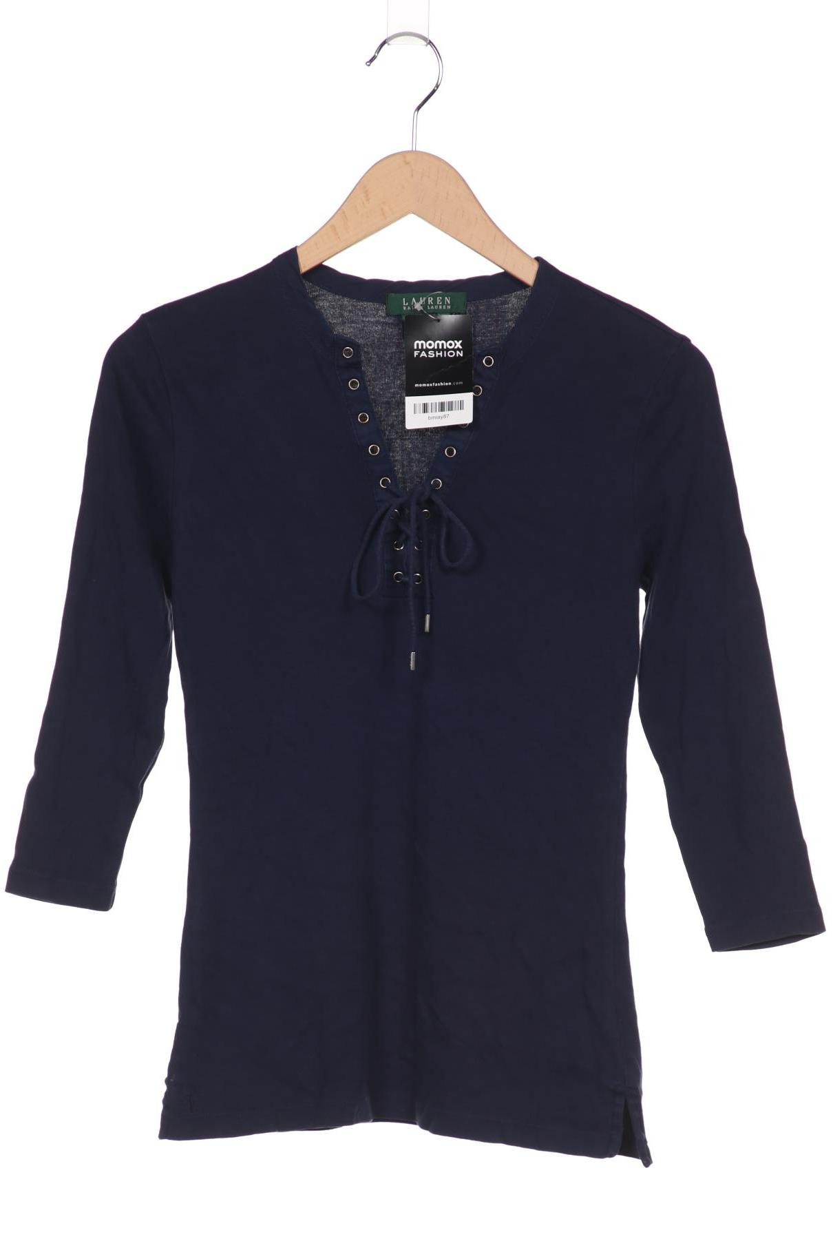 

LAUREN by Ralph Lauren Damen Langarmshirt, marineblau