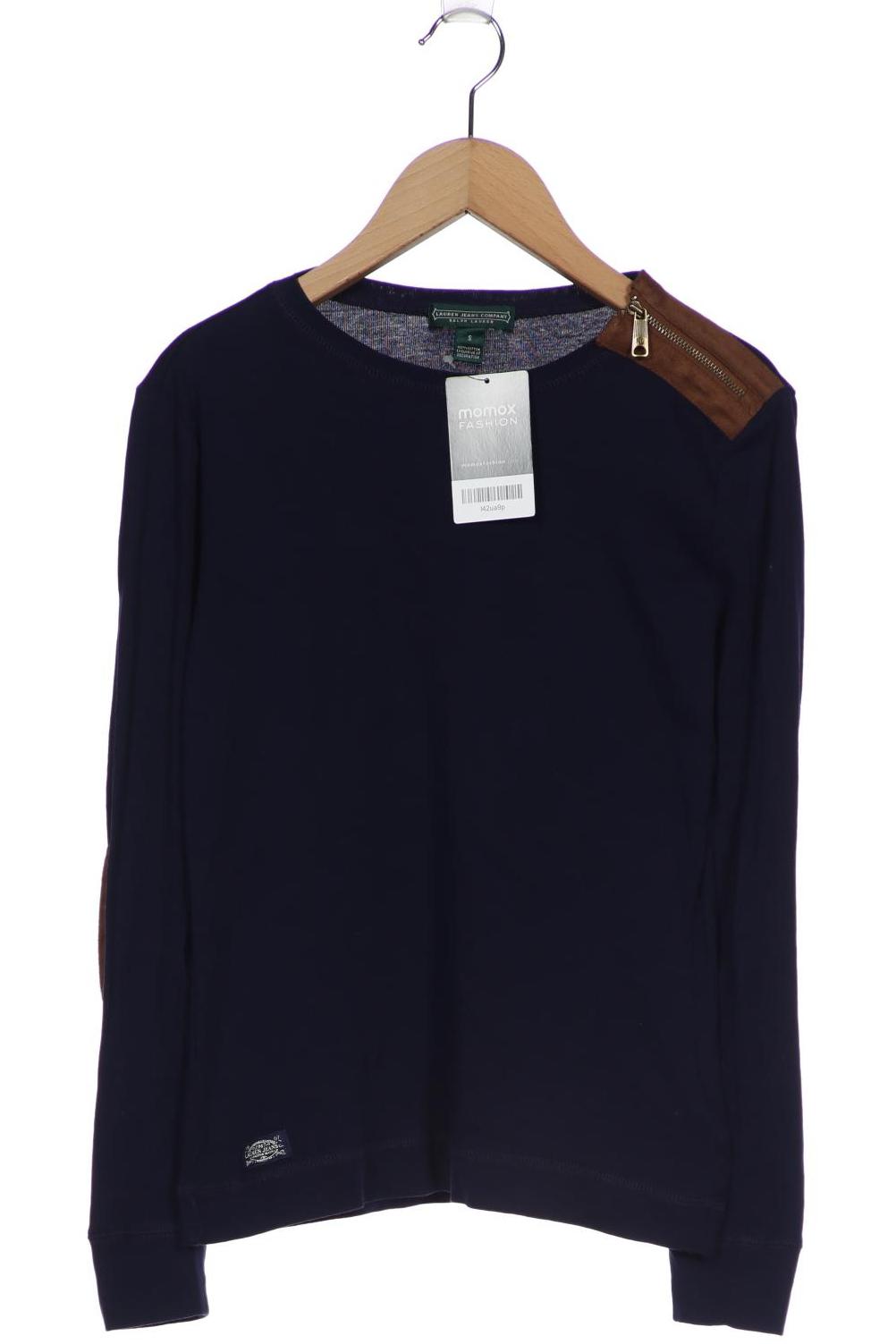 

LAUREN by Ralph Lauren Damen Langarmshirt, marineblau