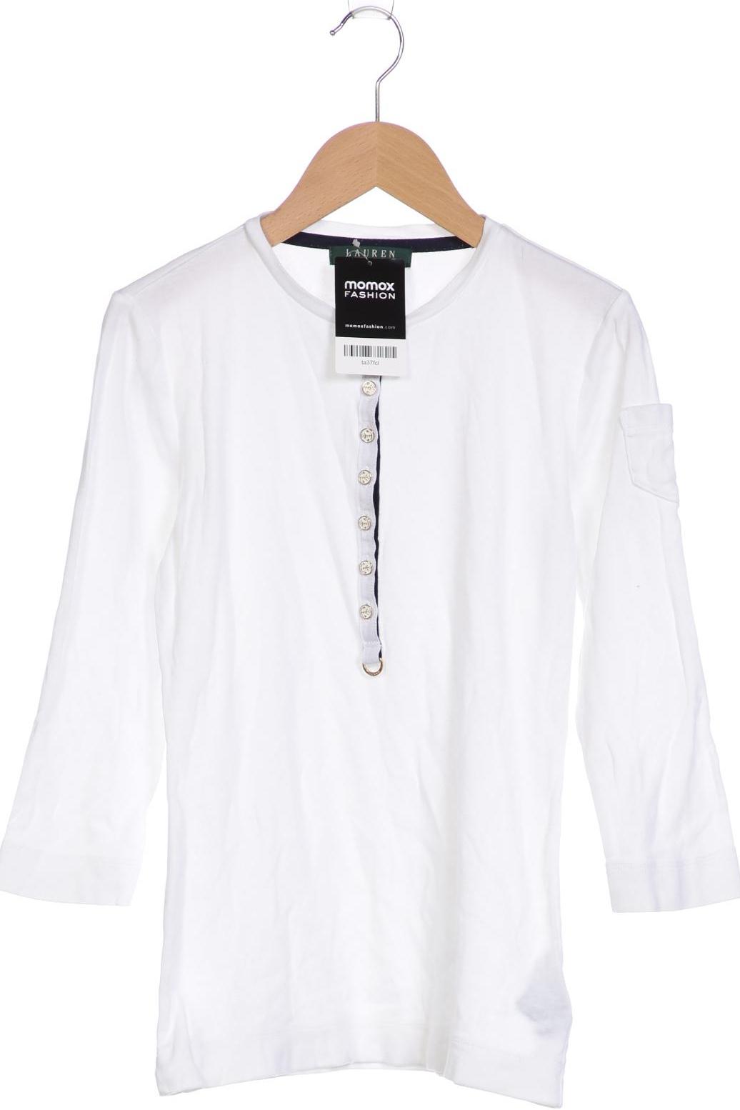 

LAUREN by Ralph Lauren Damen Langarmshirt, weiß