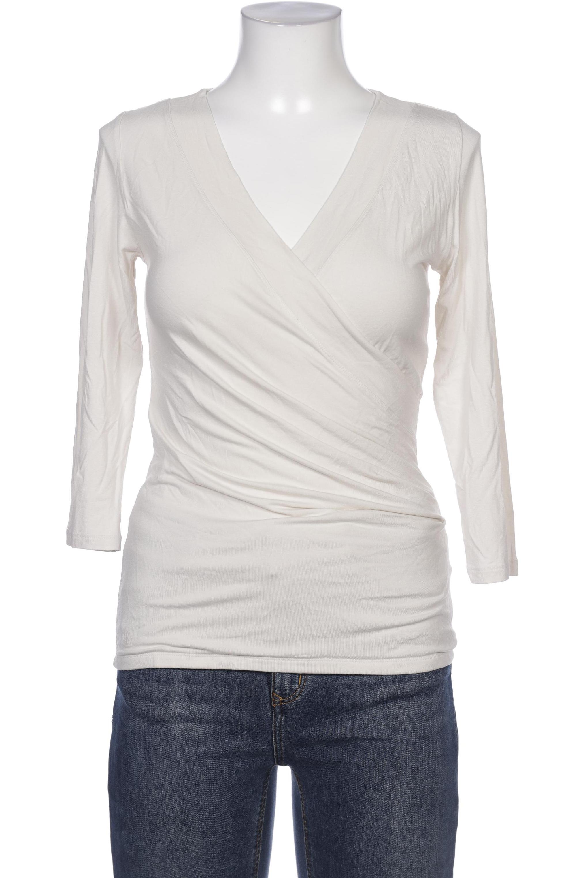 

LAUREN by Ralph Lauren Damen Langarmshirt, cremeweiß