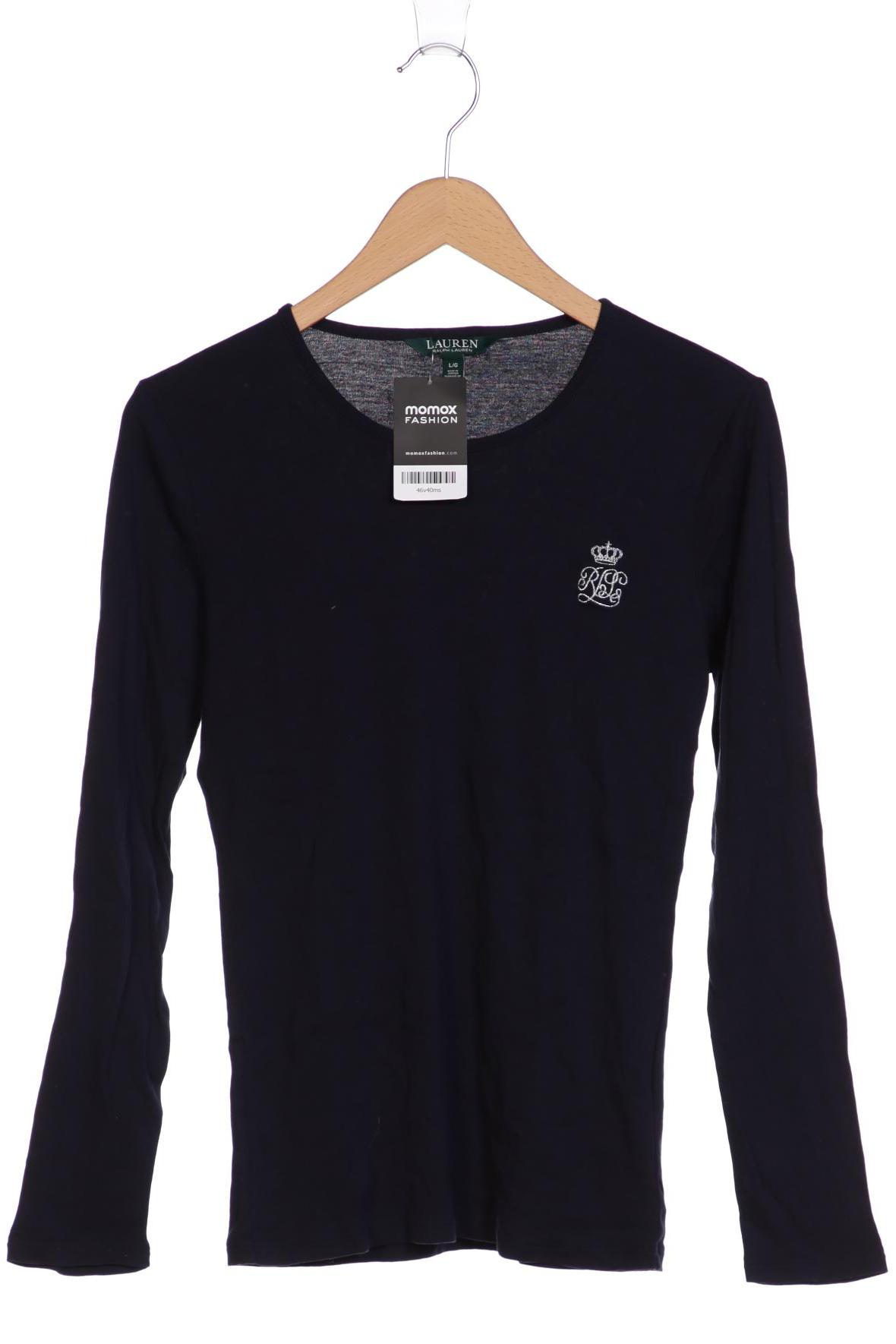 

LAUREN by Ralph Lauren Damen Langarmshirt, marineblau