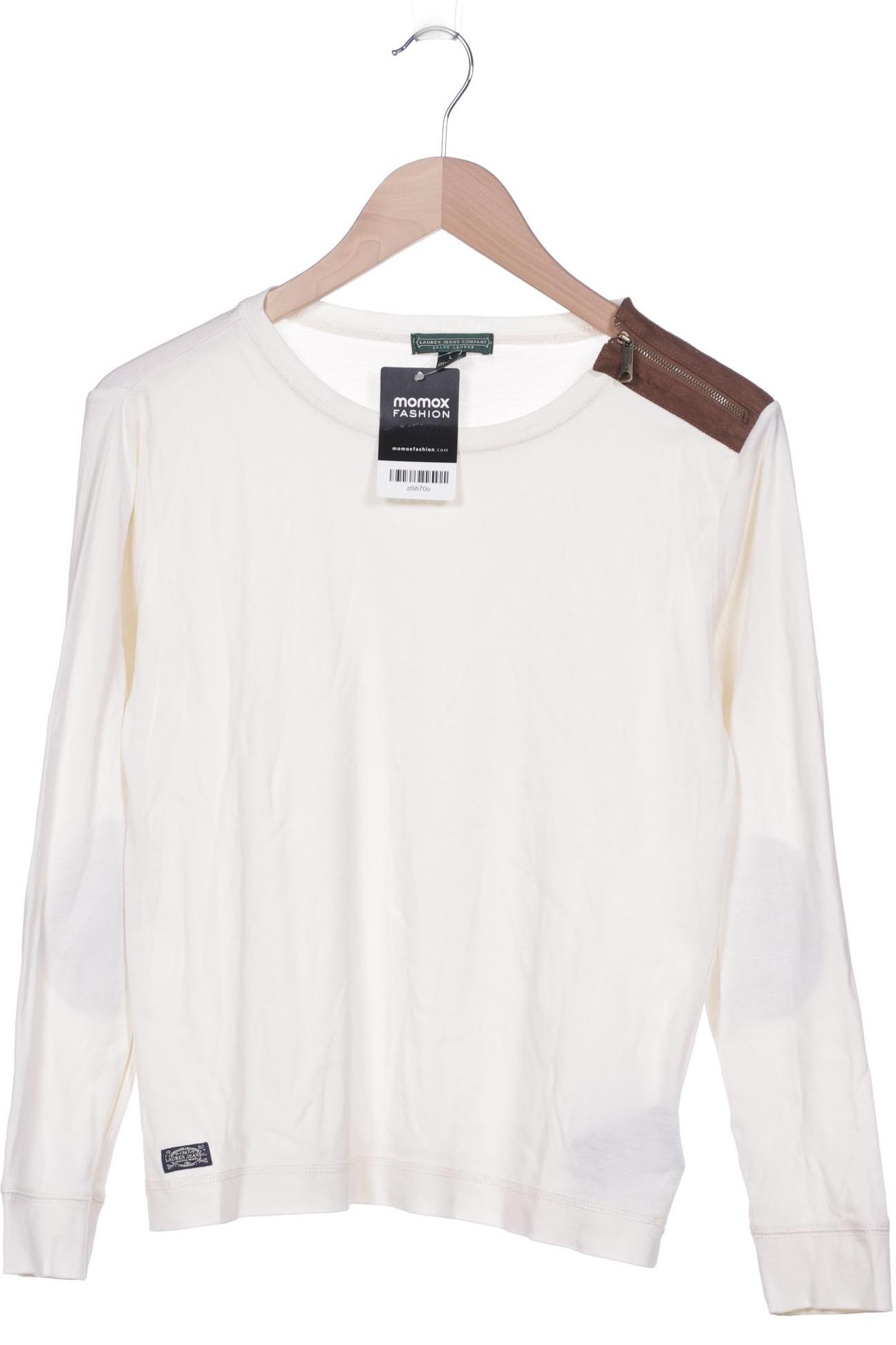 

LAUREN by Ralph Lauren Damen Langarmshirt, cremeweiß