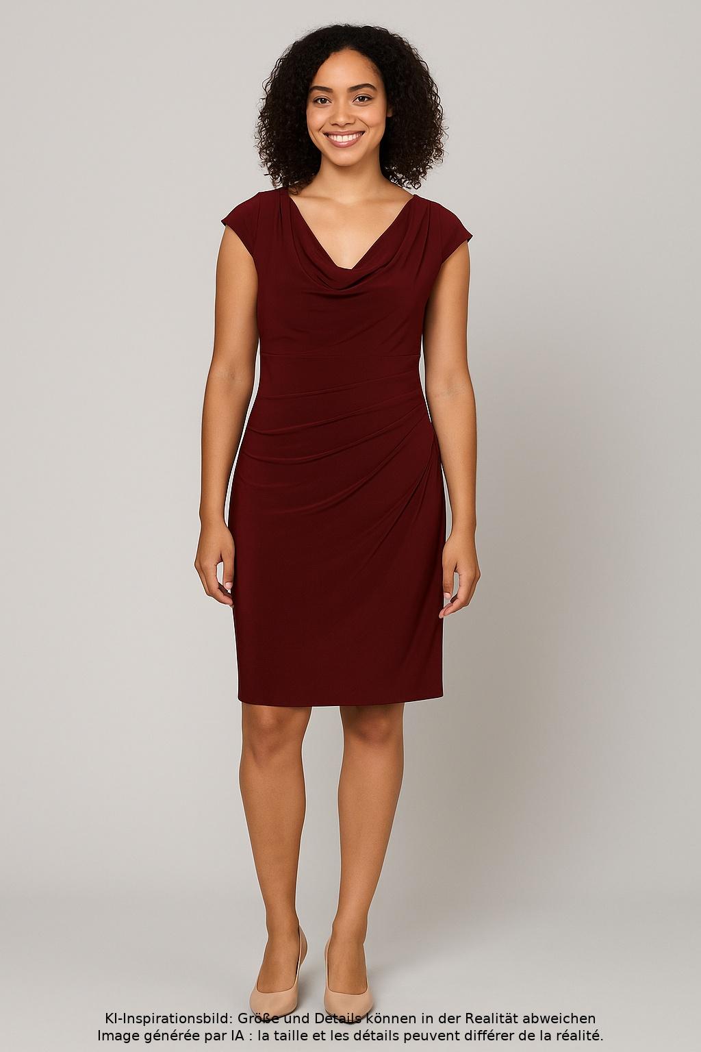

Lauren Ralph Lauren Damen Kleid, bordeaux, Gr. 6