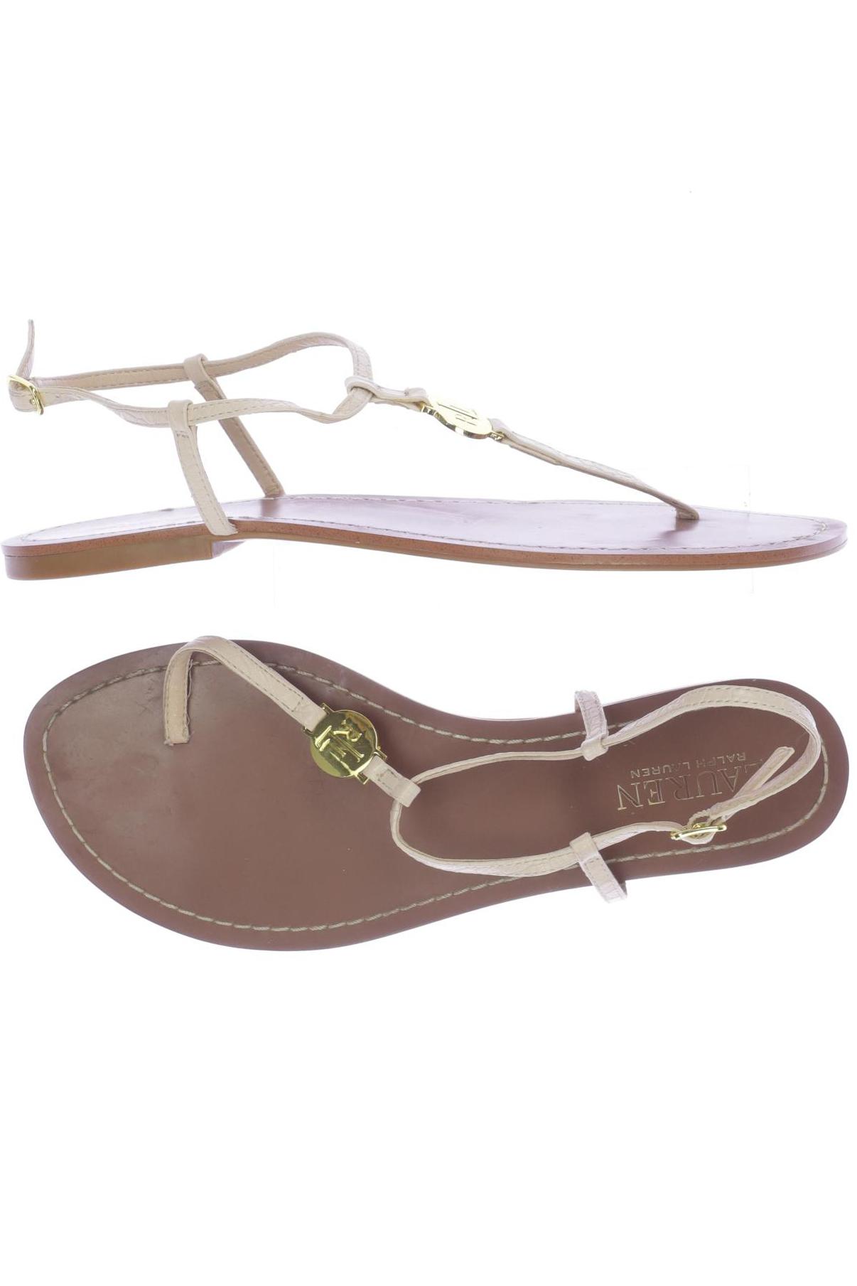 

Lauren Ralph Lauren Damen Sandale, beige, Gr. 8