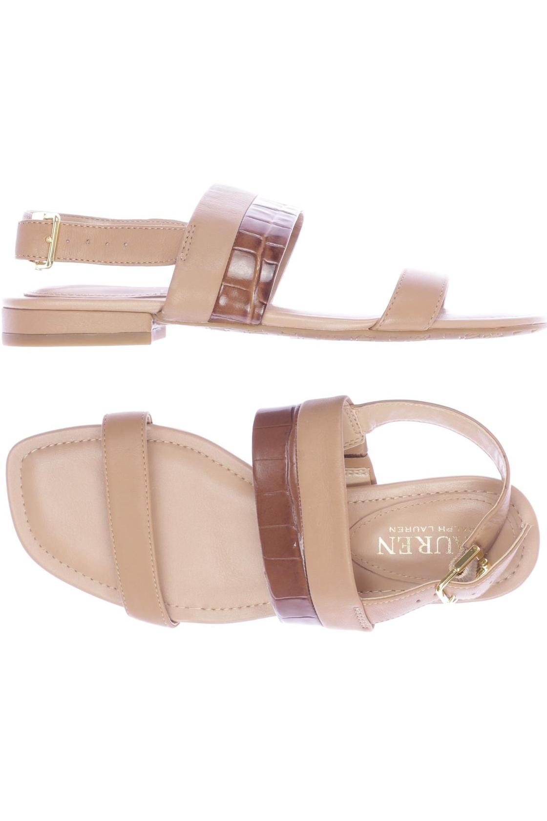 

Lauren Ralph Lauren Damen Sandale, beige, Gr. 35.5