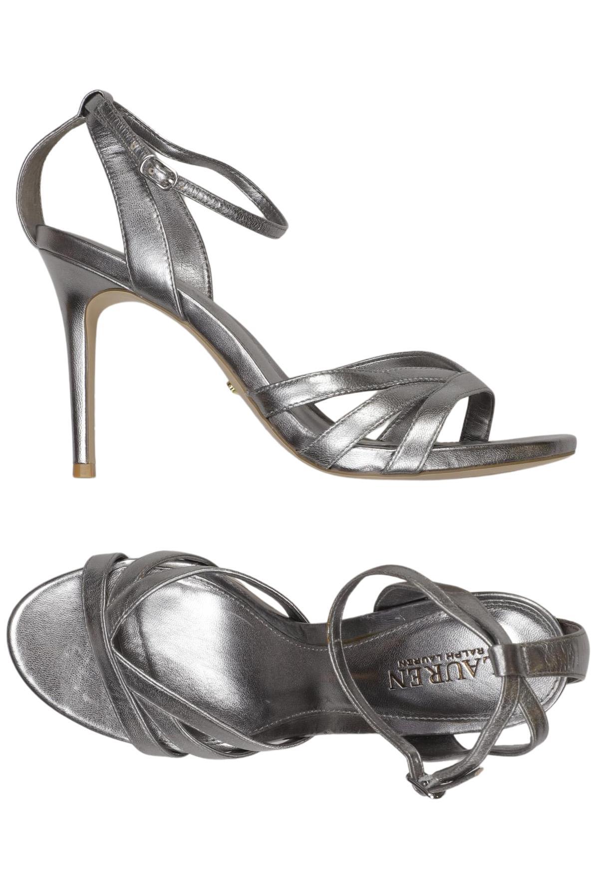 

Lauren Ralph Lauren Damen Sandale, silber, Gr. 9.5