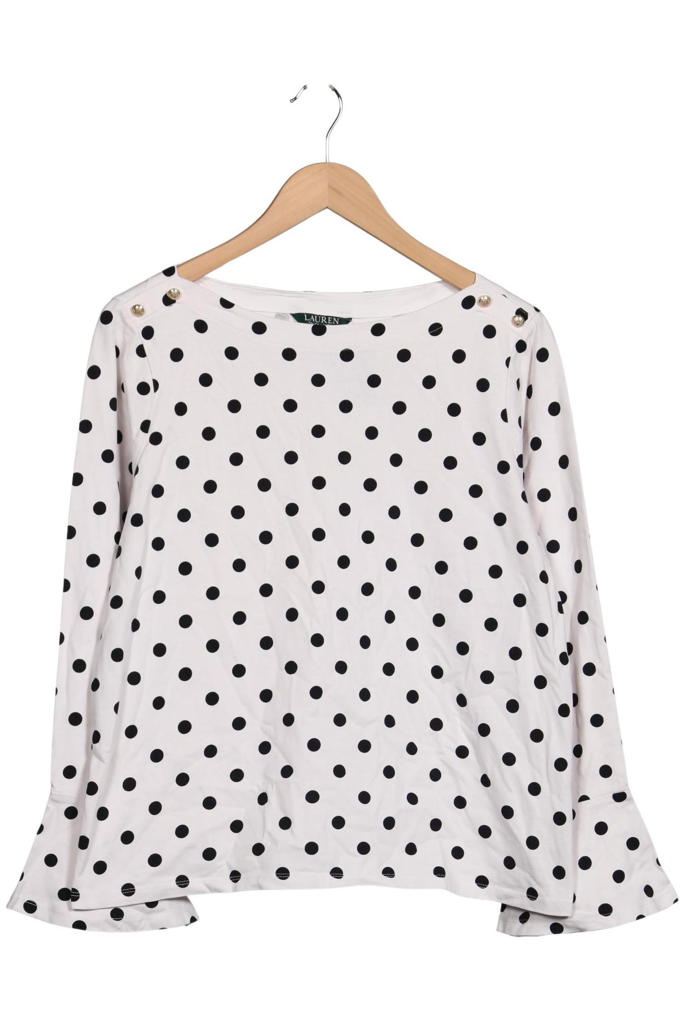 

Lauren Ralph Lauren Damen Langarmshirt, weiß, Gr. 44