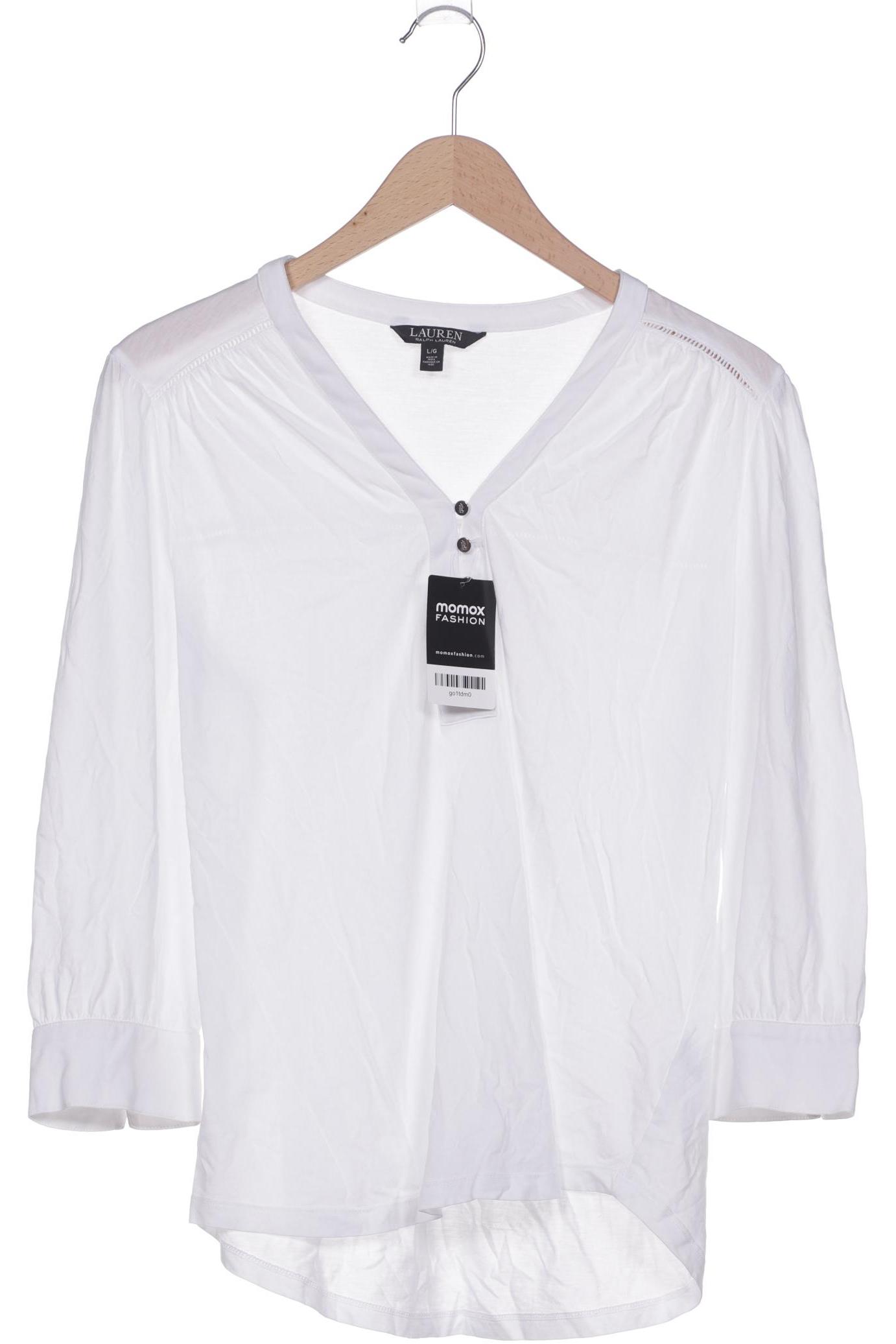 

Lauren Ralph Lauren Damen Langarmshirt, weiß, Gr. 42